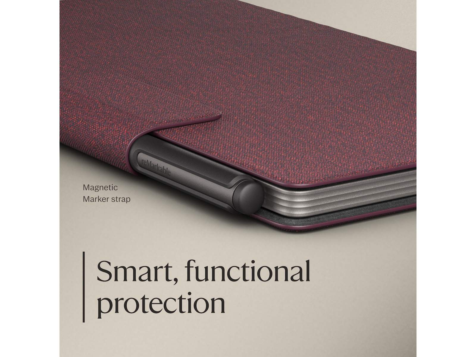 reMarkable Paper Pro Move Book Folio (burgunder) Tilbehør til digitale notatblokker