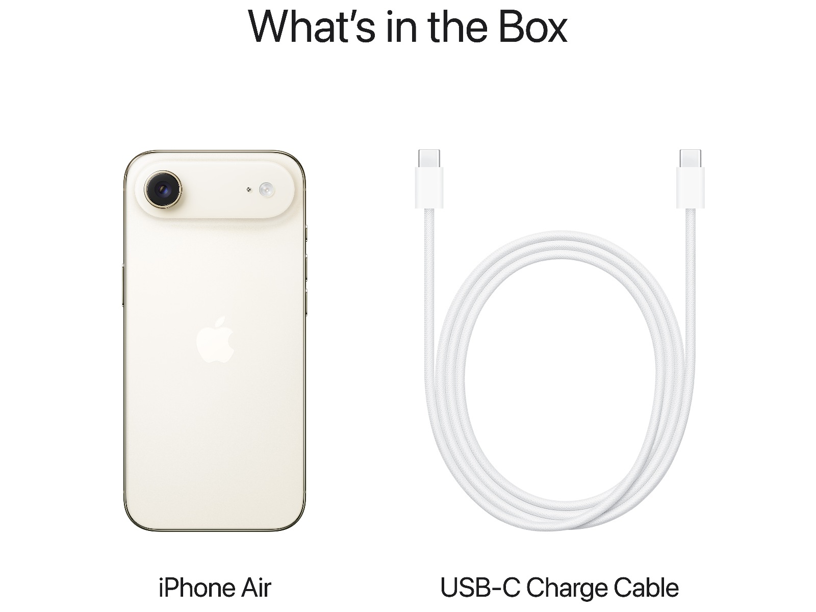 iPhone Air 256GB (lys gull) Mobiltelefoner