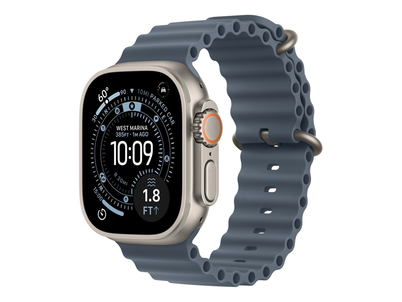 Apple Watch Ultra 3 49mm GPS + LTE Titan (naturlig) Smartklokker