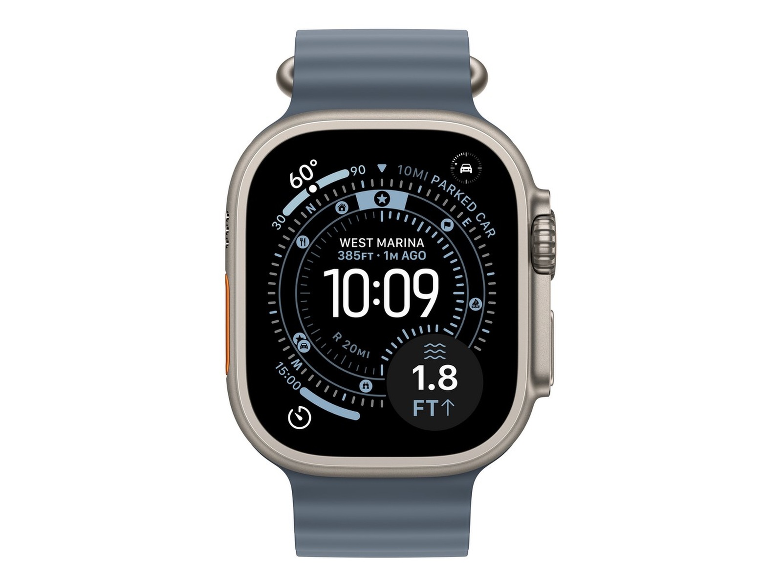 Apple Watch Ultra 3 49mm GPS + LTE Titan (naturlig) Smartklokker