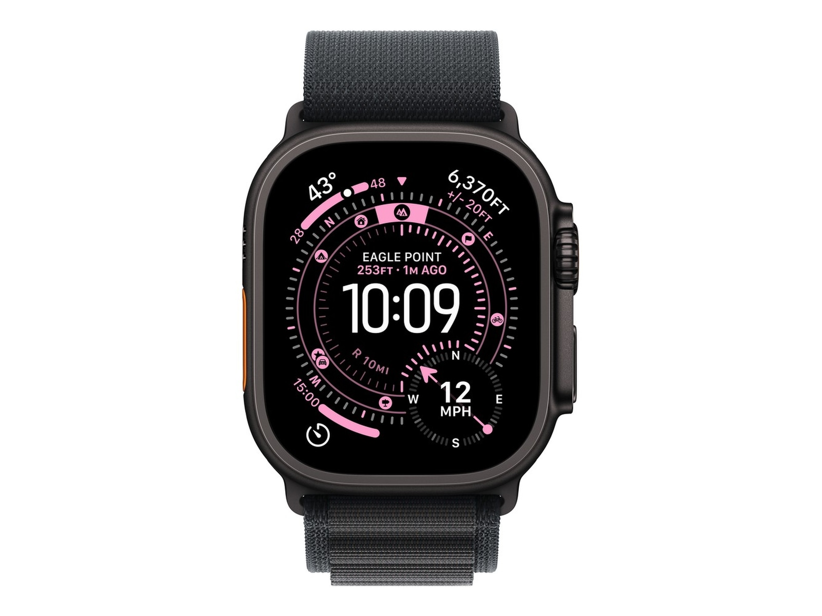 Apple Watch Ultra 3 49mm GPS + LTE Titan (sort) Smartklokker