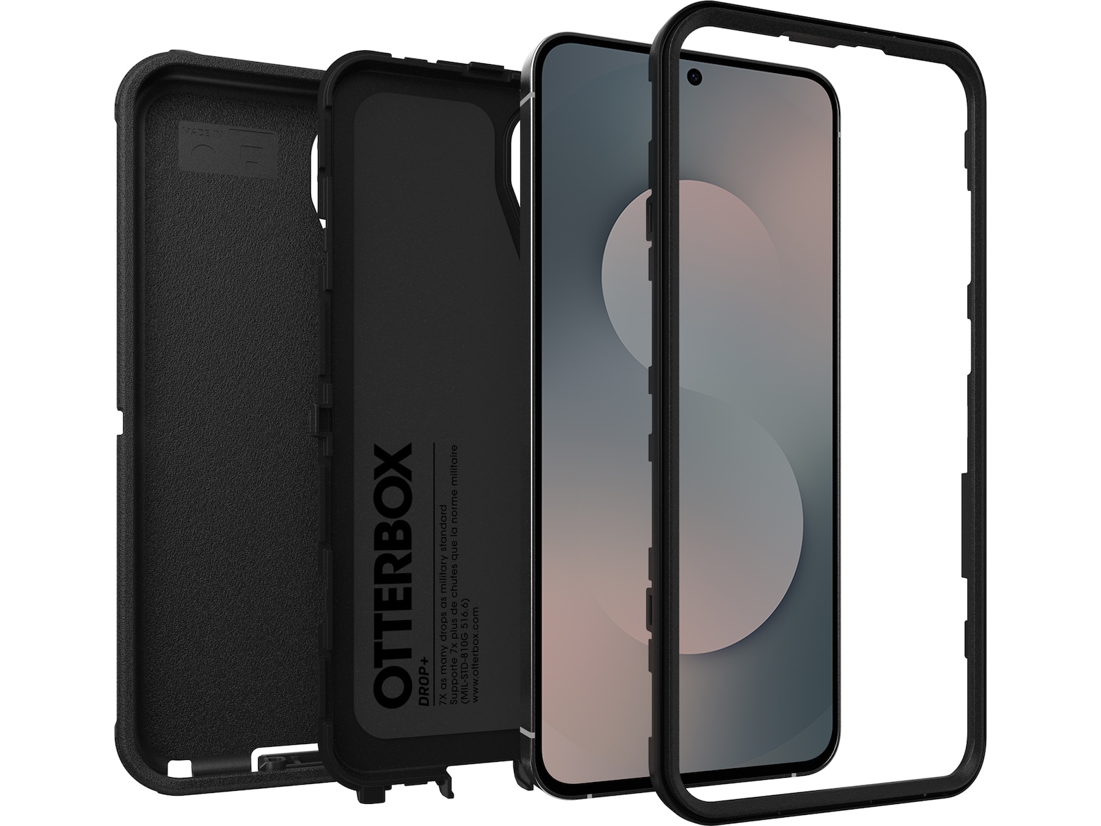 OtterBox Galaxy S25 FE Defender Pro deksel - ProPack (sort) Deksel til mobiltelefon