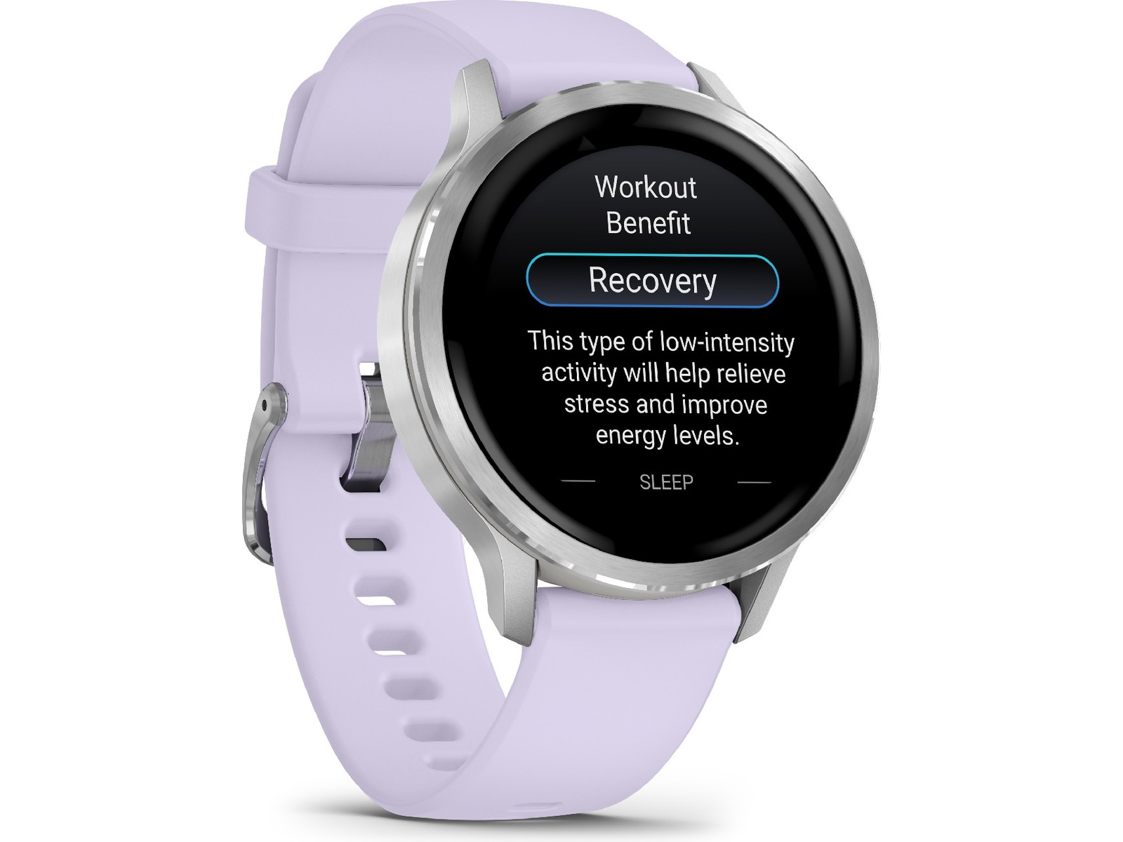 Garmin Venu 4 41mm GPS (silver/periwinkle) Smartklokker