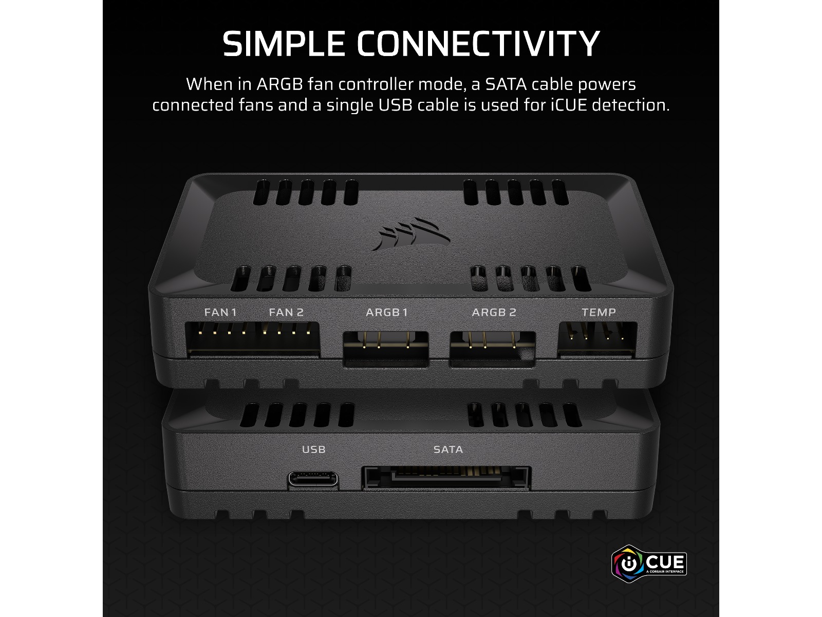 Corsair Commander Duo Lys og Vifte Controller Viftestyring