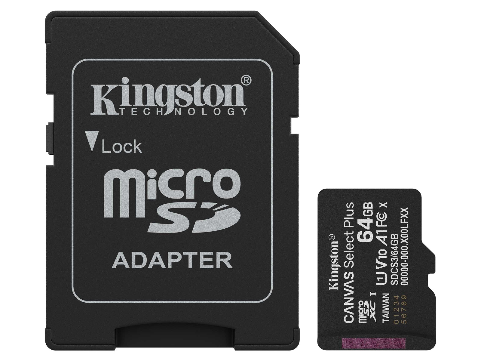 Kingston microSDXC Canvas Select Plus 64GB Minnekort til foto & video