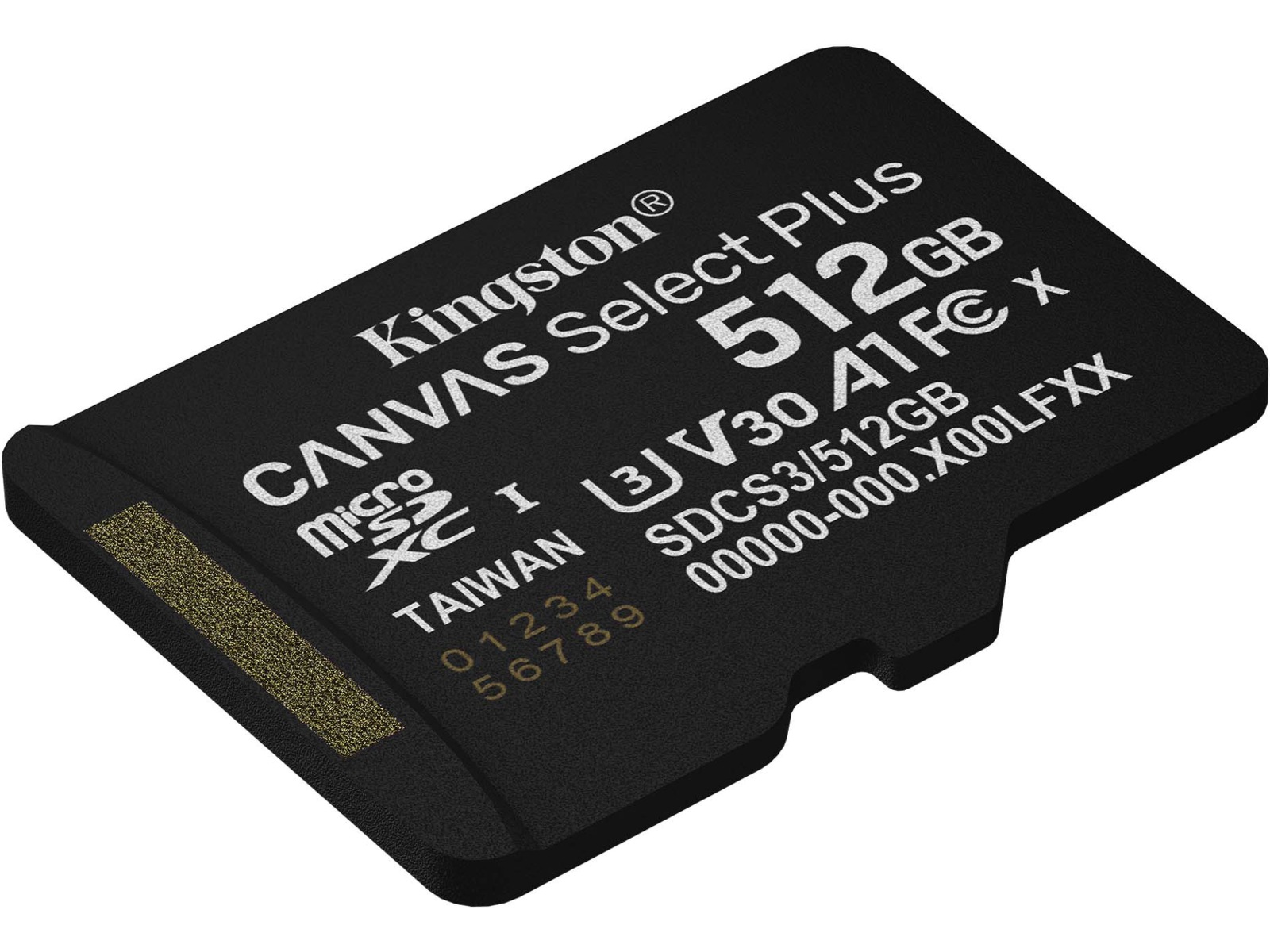 Kingston microSDXC Canvas Select Plus 512GB Minnekort til foto & video