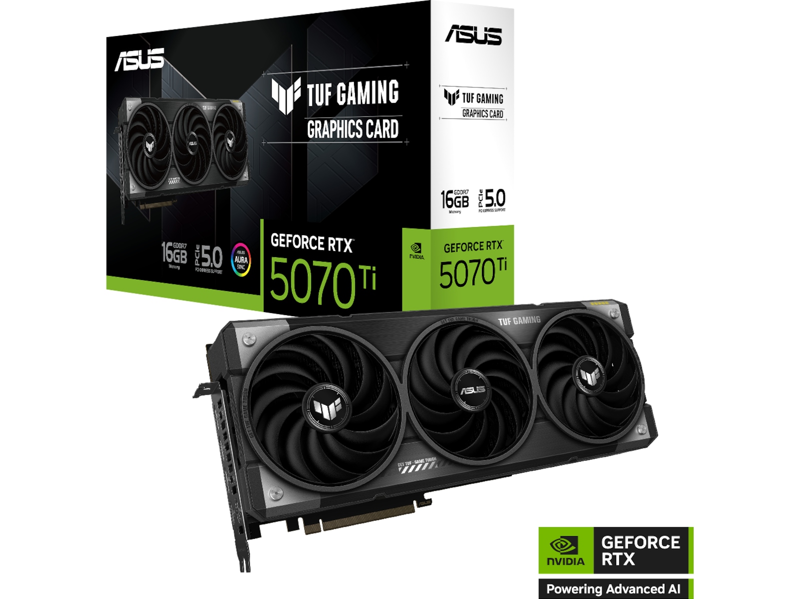 ASUS TUF Gaming GeForce RTX 5070 Ti OC -B-Grade Demo skjermkort