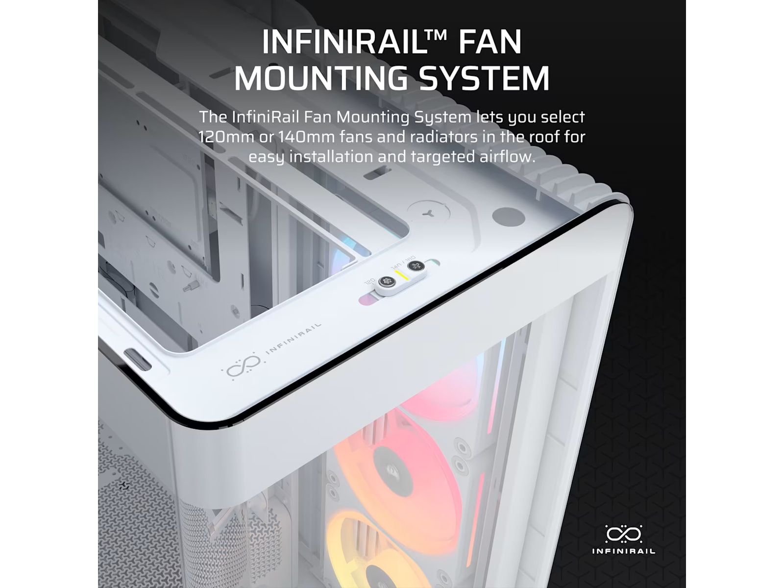 Corsair FRAME 4500X LX-R RGB Mid Tower (hvit) -B-Grade Demo annet i datautstyr