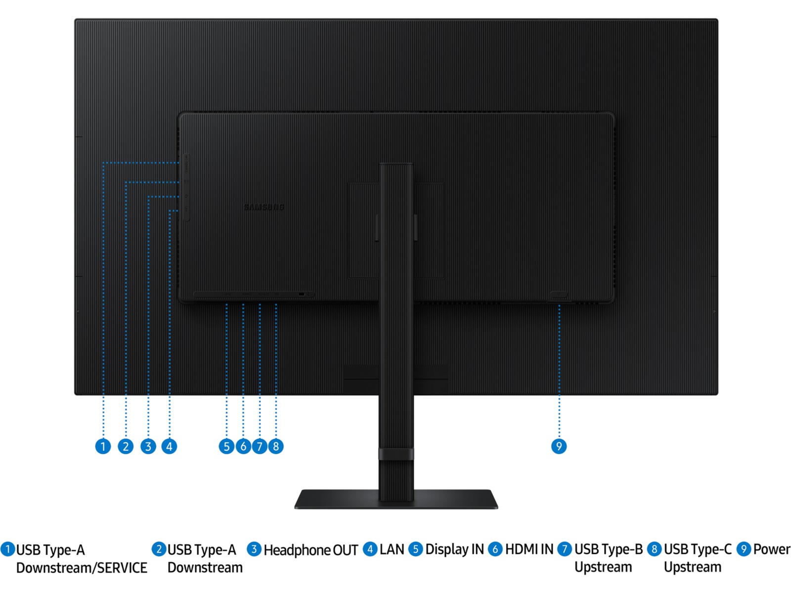 Samsung 37" ViewFinity S8 4K skjerm S37D800UA -B-Grade Demo skjermer