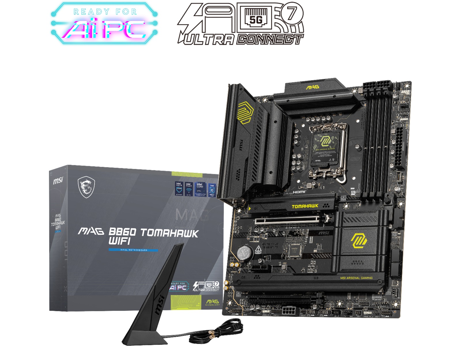 MSI MAG B860 TOMAHAWK WIFI Hovedkort -B-Grade Demo hovedkort