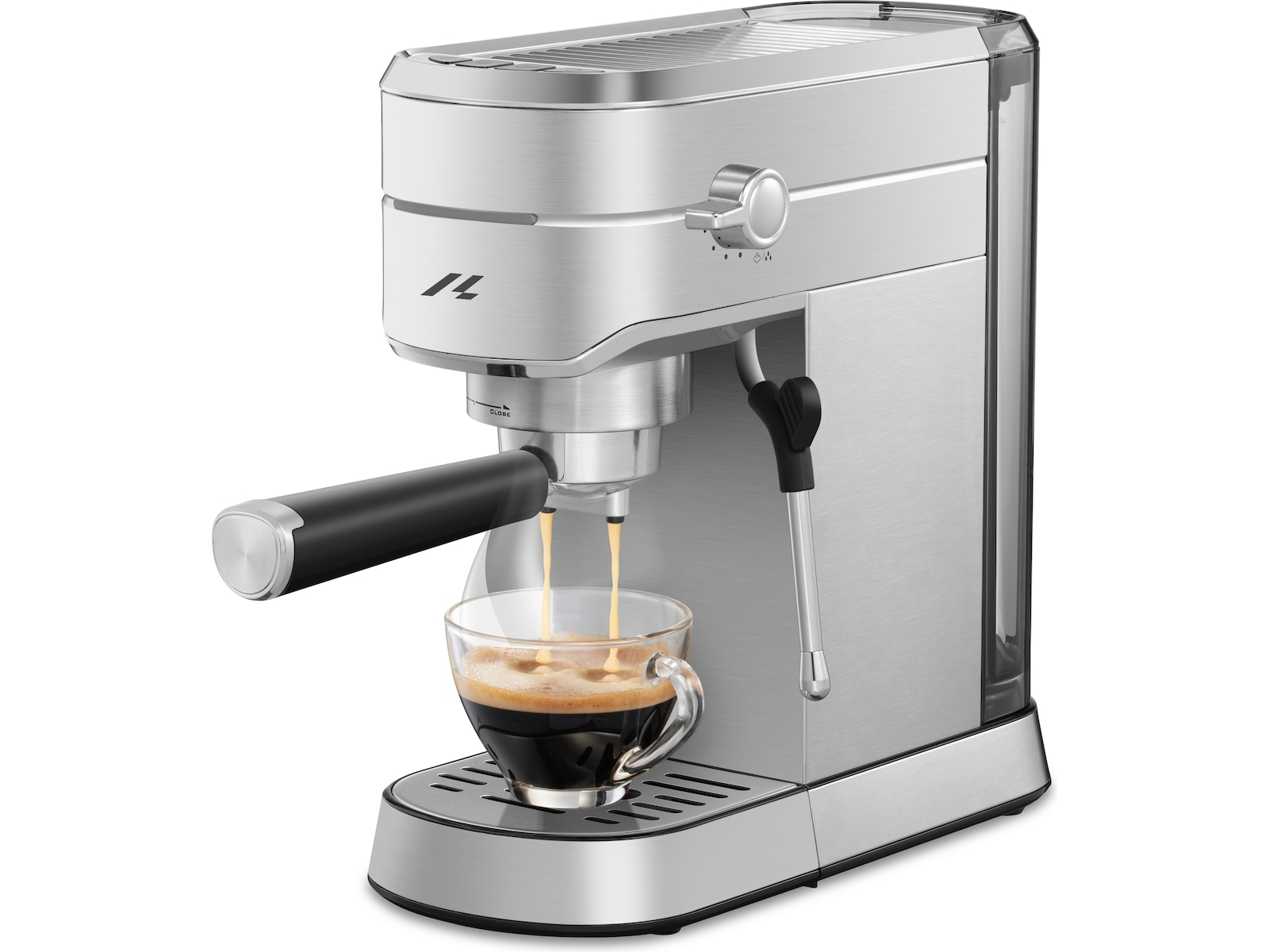 Loeffen LFEM9000 Espressomaskin med varmtvannsfunksjon og melkeskumming Espressomaskiner
