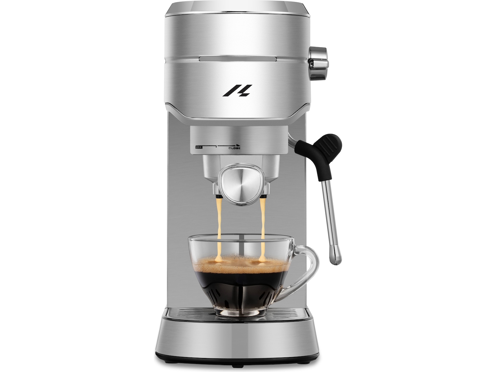 Loeffen LFEM9000 Espressomaskin med varmtvannsfunksjon og melkeskumming Espressomaskiner