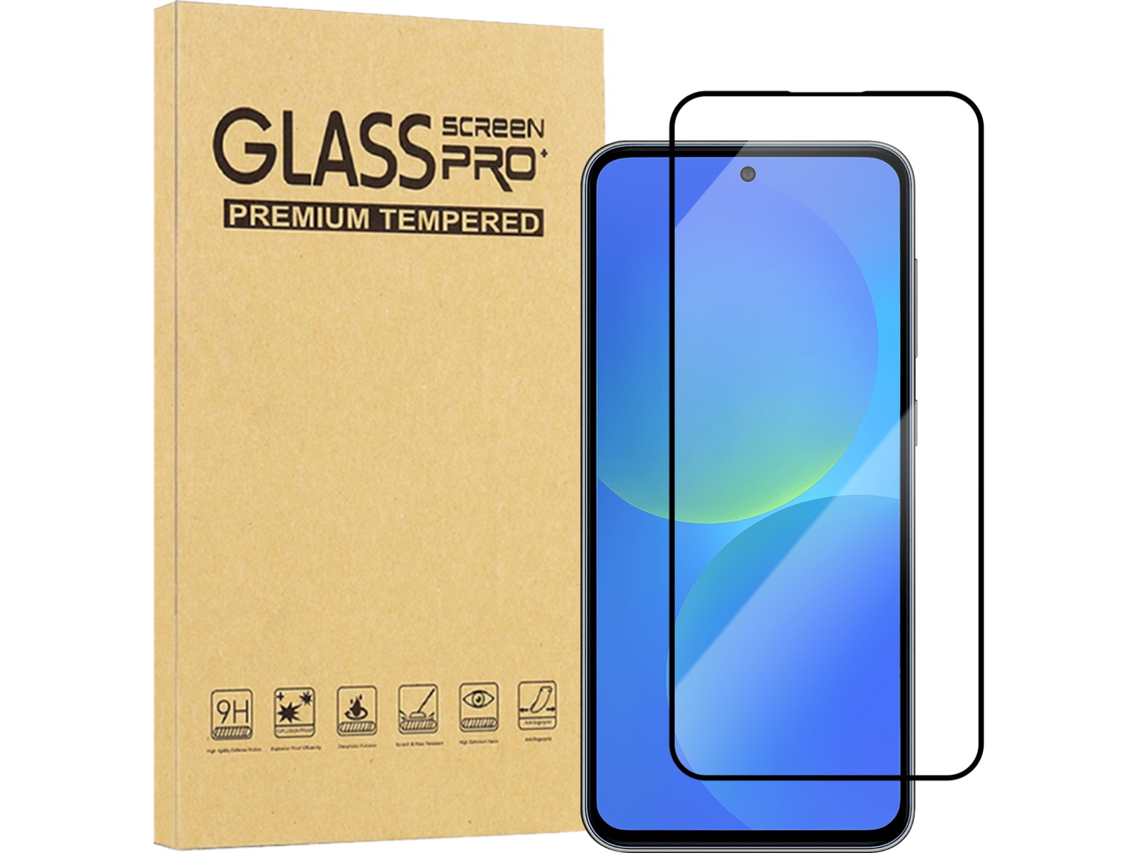 iiglo Galaxy A37/A57 Clear Glass skjermbeskytter Skjermbeskyttelse