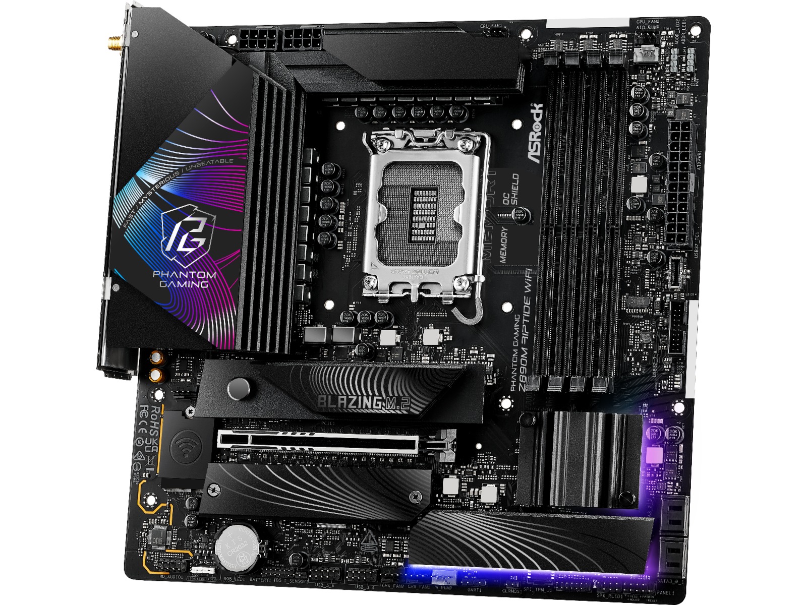 ASRock Z890M RIPTIDE WIFI Hovedkort -B-Grade Demo hovedkort