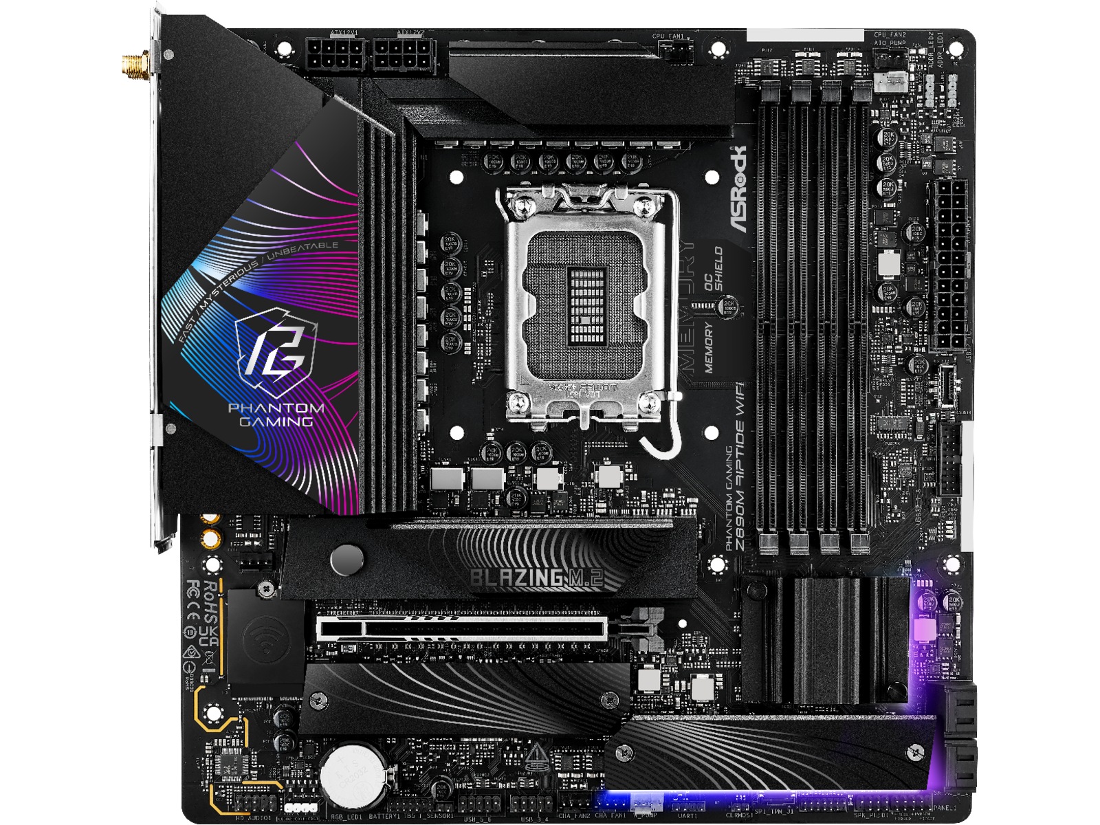 ASRock Z890M RIPTIDE WIFI Hovedkort -B-Grade Demo hovedkort