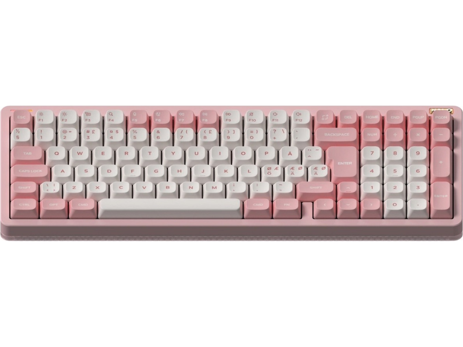 NuPhy Halo96 V2 trådløst gamingtastatur (Sakura fizz / Raspberry switches) Gamingtastatur