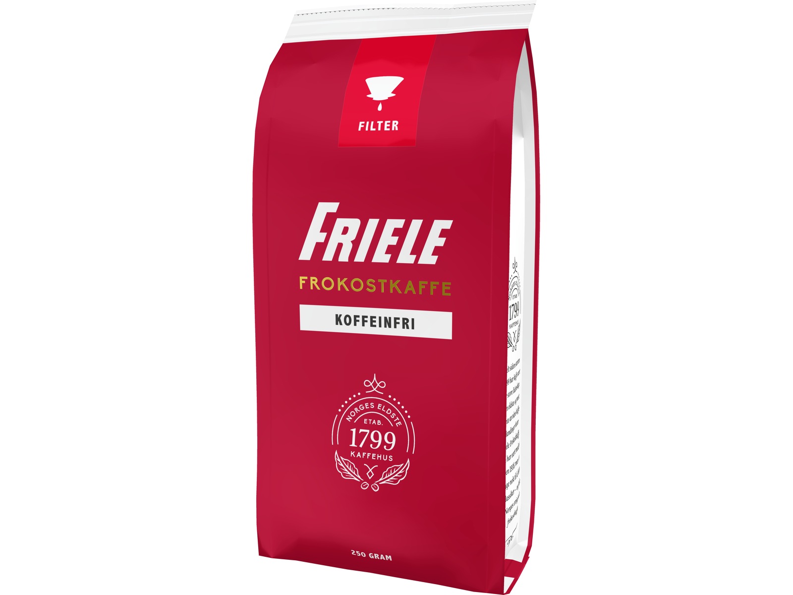 Friele Frokostkaffe Koffeinfri 250 g Filterkaffe