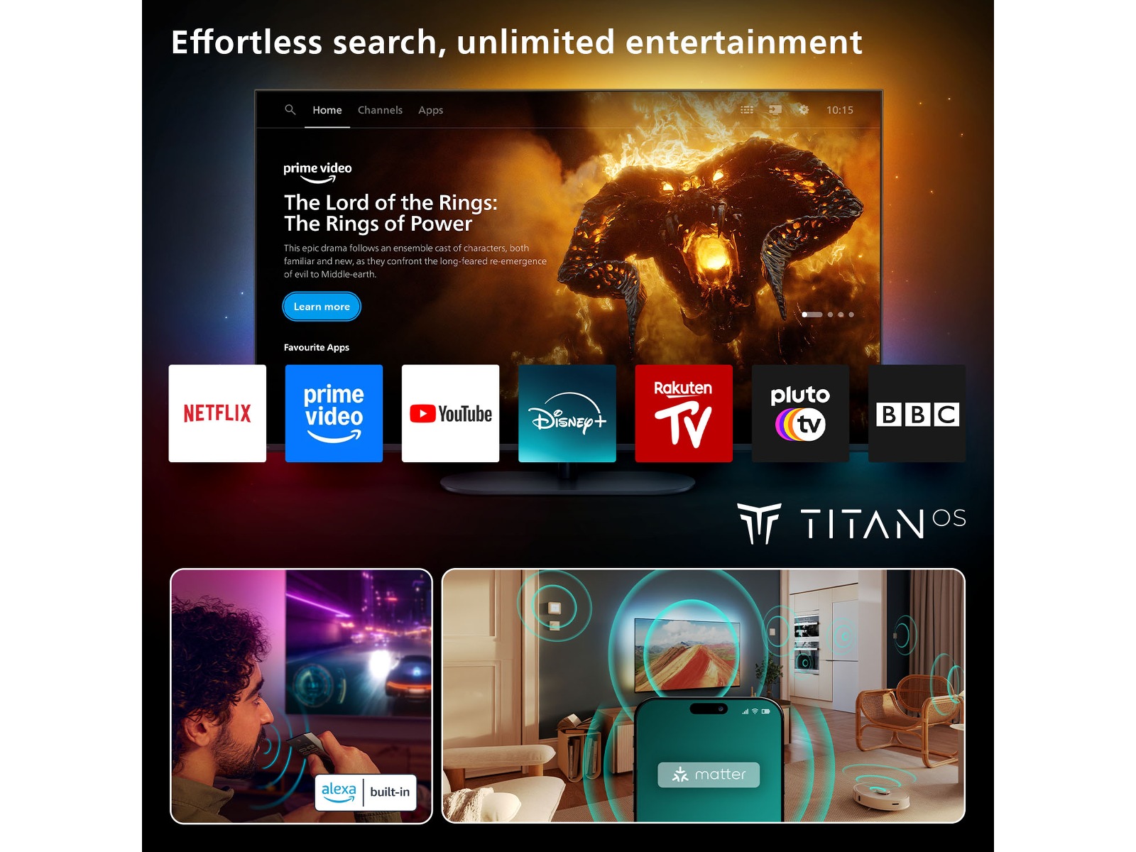 Philips 55" MLED810/12 QD Smart MiniLed TV (2025) -B-Grade Demo TV/projektor