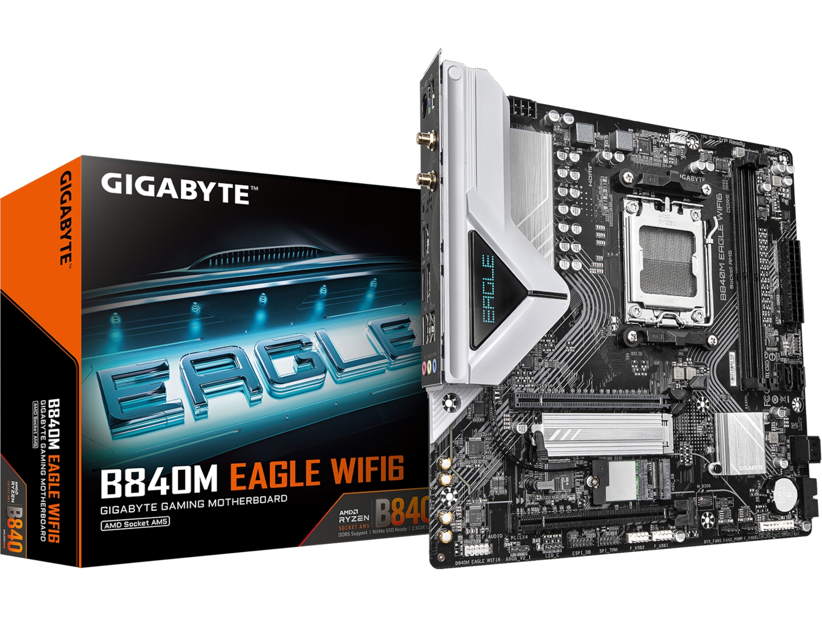 Gigabyte B840M EAGLE WIFI6 Hovedkort -B-Grade Demo hovedkort
