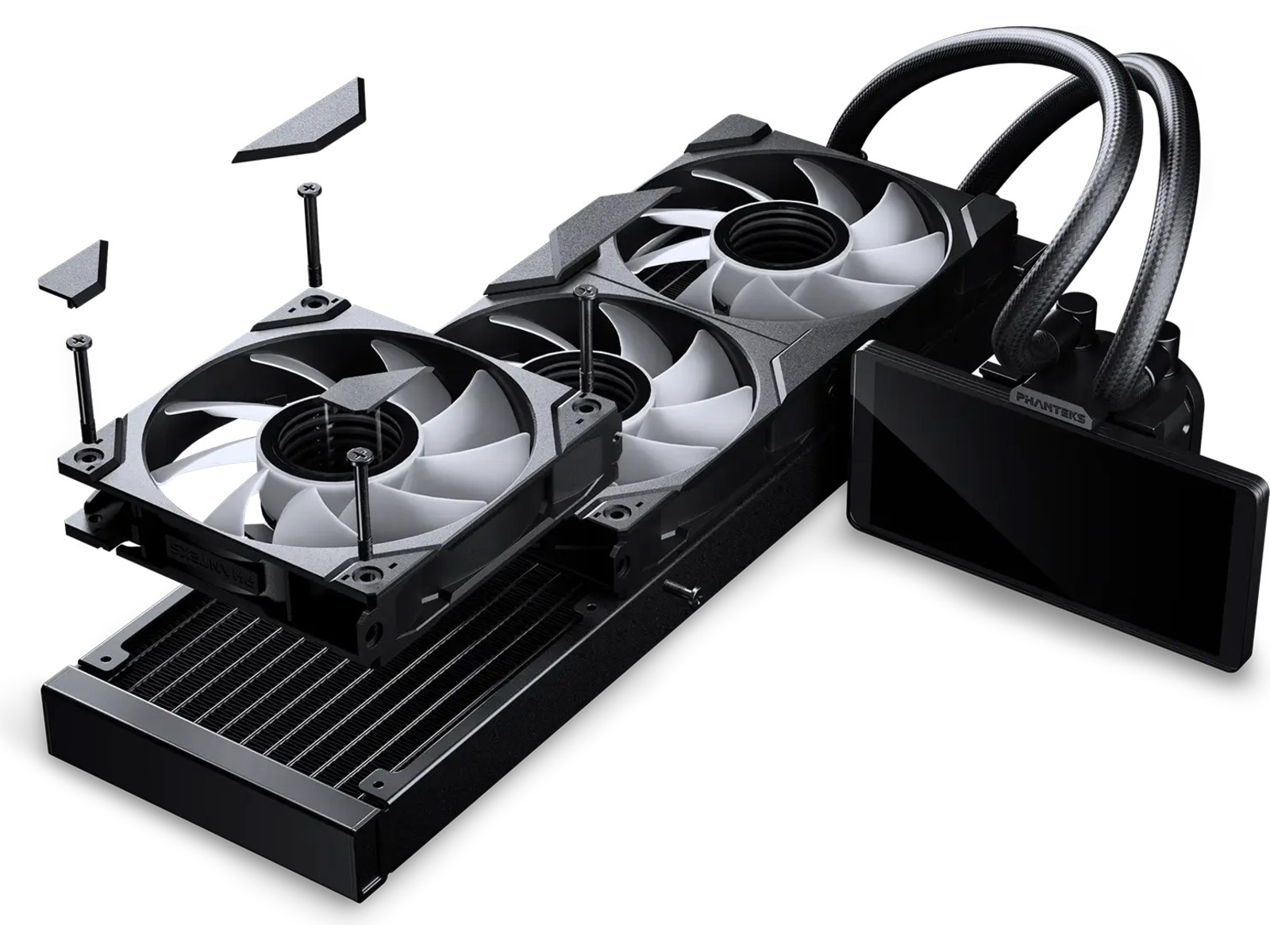 Phanteks Glacier One 36025 LCD Kjøler (sort) CPU - Vannkjøling