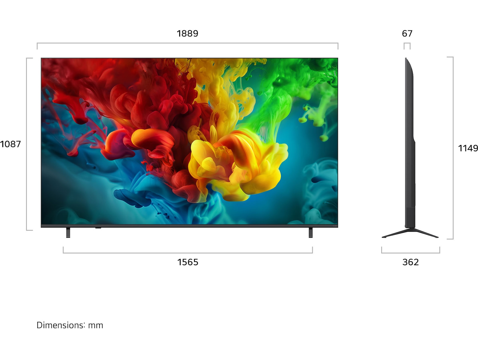 LG 85'' QNED 82B6A MiniLED 4K TV (2026) Over 80 tommer TV