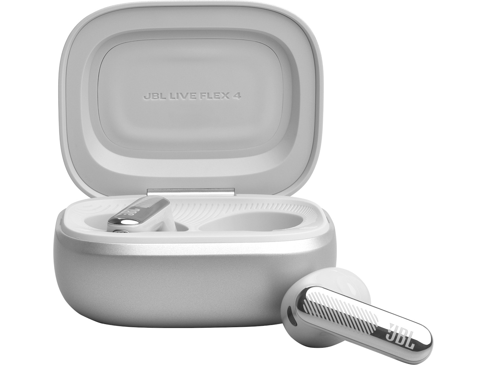 JBL LIVE FLEX 4 trådløse ørepropper med ANC (sølv) Ørepropper