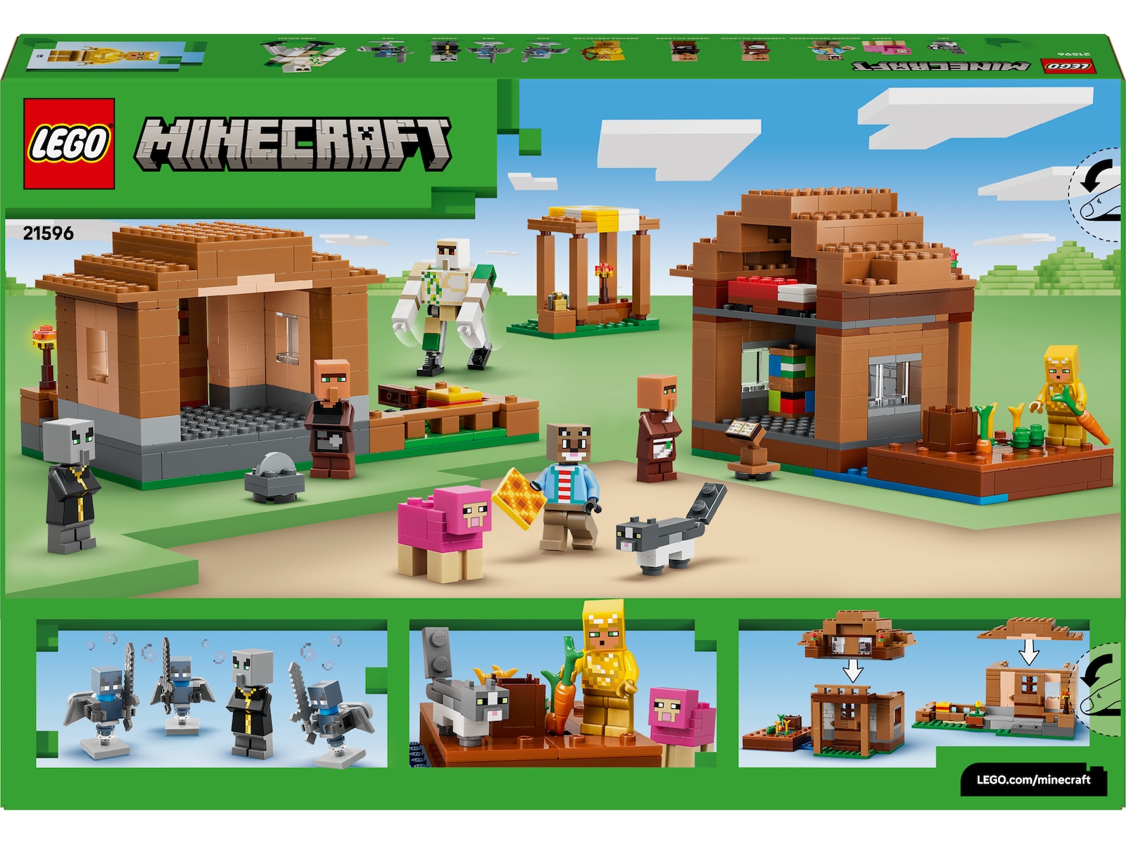 LEGO Minecraft Angrepet på åndemanerlandsbyen 21596 LEGO