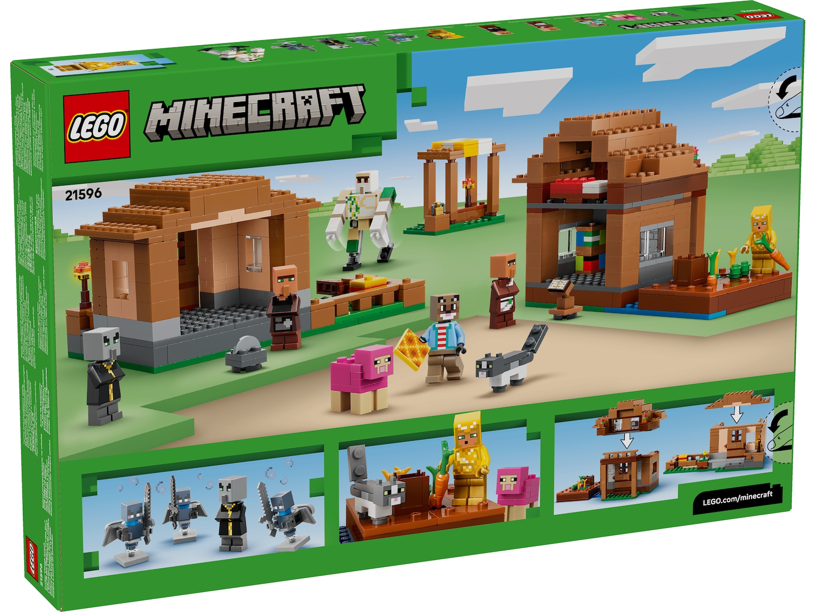 LEGO Minecraft Angrepet på åndemanerlandsbyen 21596 LEGO