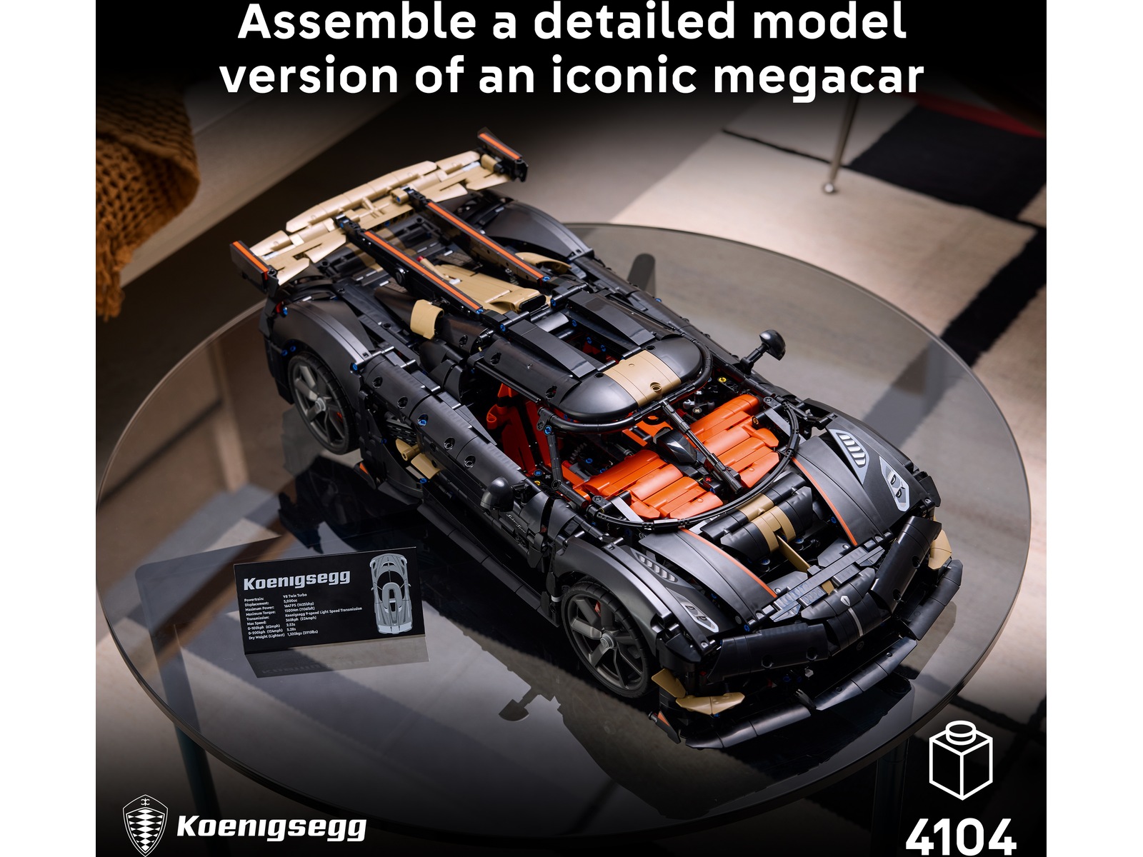 LEGO Technic Koenigsegg Sadair's Spear megabil 42232 