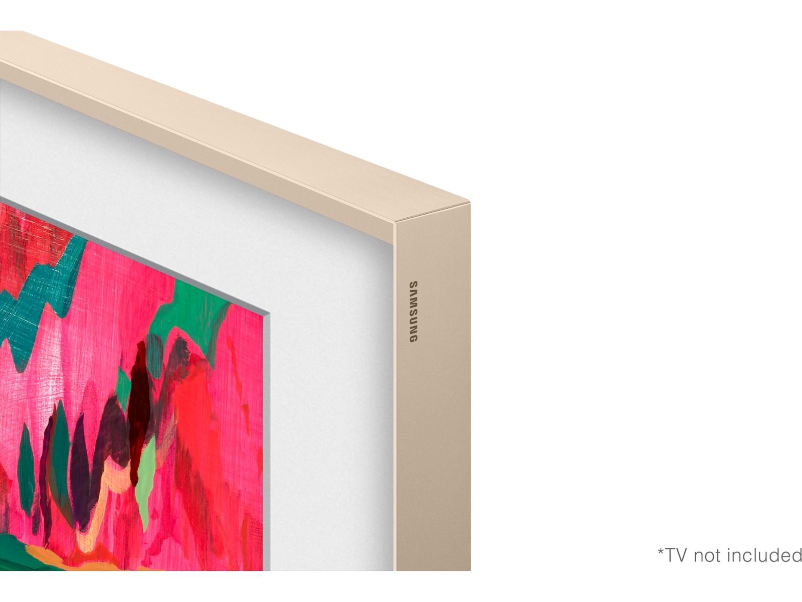 Samsung 75" ramme til The Frame og The Frame Pro (2021-2025, Sand Gold) -B-Grade Demo TV/projektor