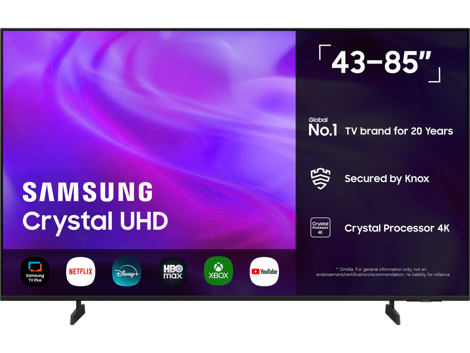 Samsung 50" U7005H Crystal UHD 4K Smart-TV (2026) 50 - 59 tommer TV