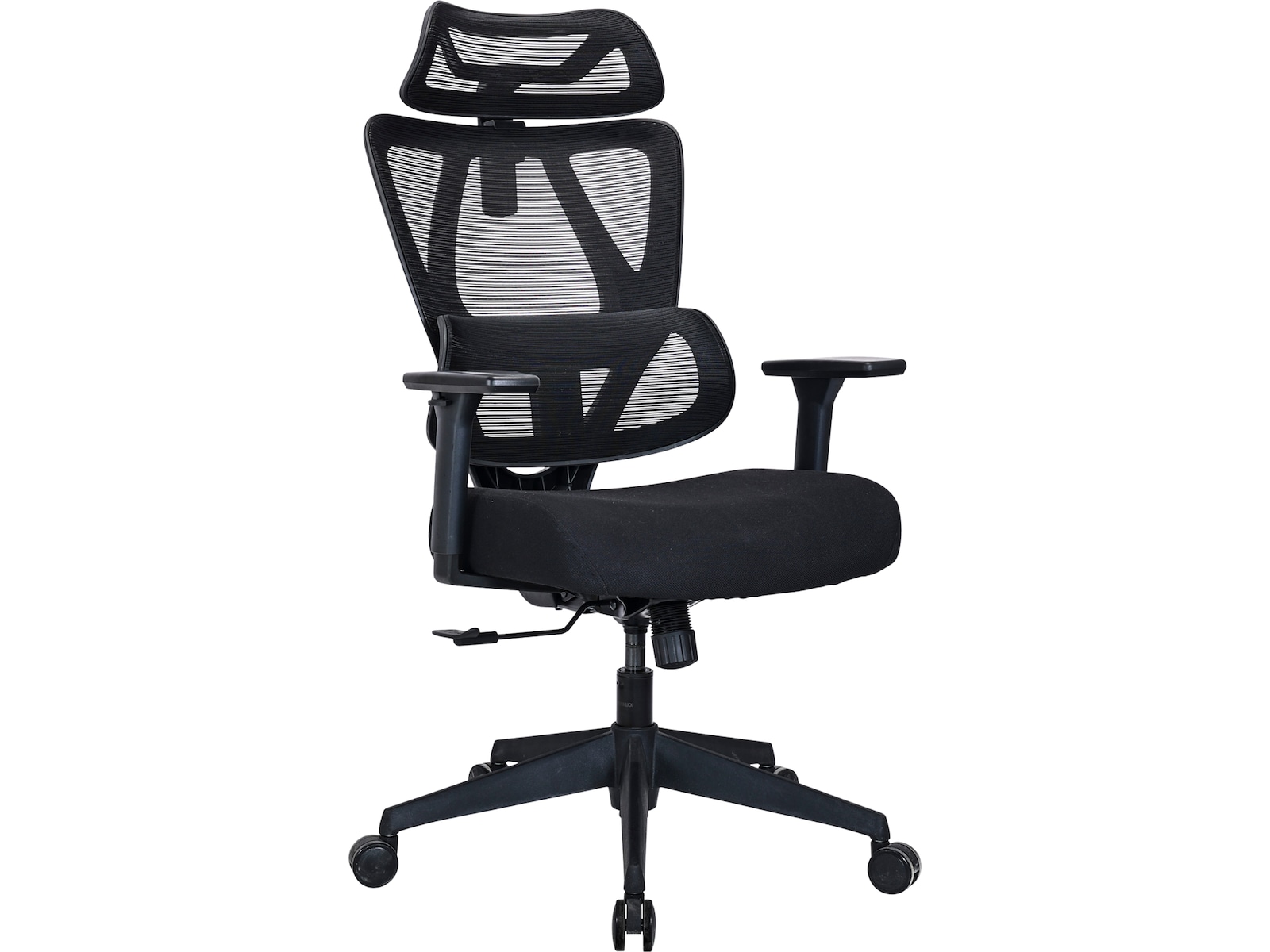 Novo ergonomisk kontorstol med mesh og stoff (sort) Gamingstoler
