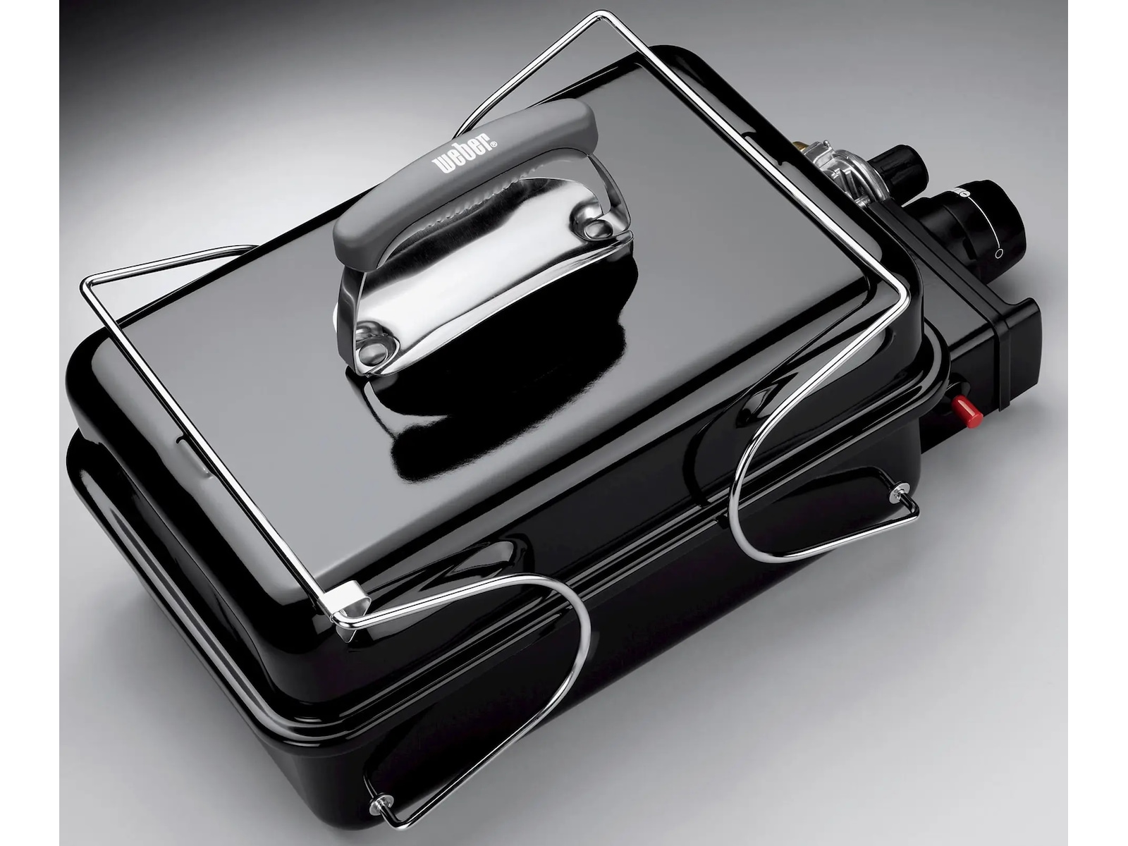 Weber Go Anywhere bærbar gassgrill rustfritt stål Grill