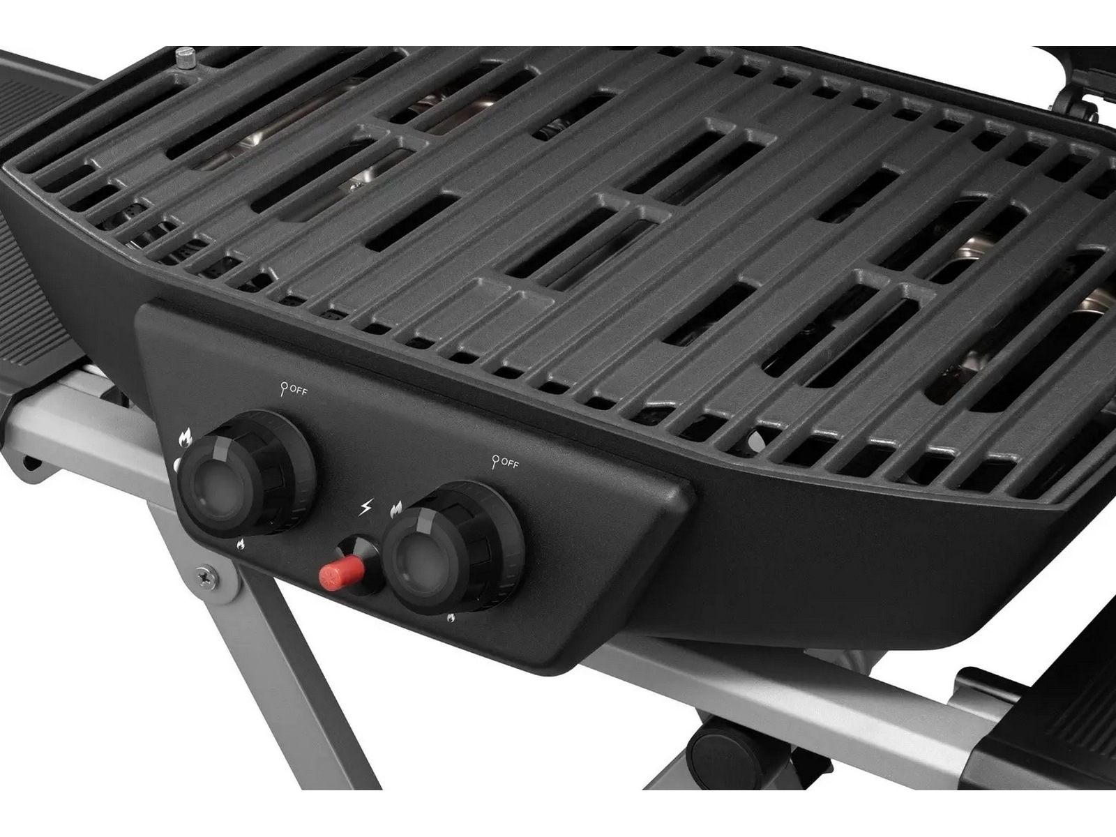 Bærbar gassgrill med dobbelbrenner 4,5 kW Grill