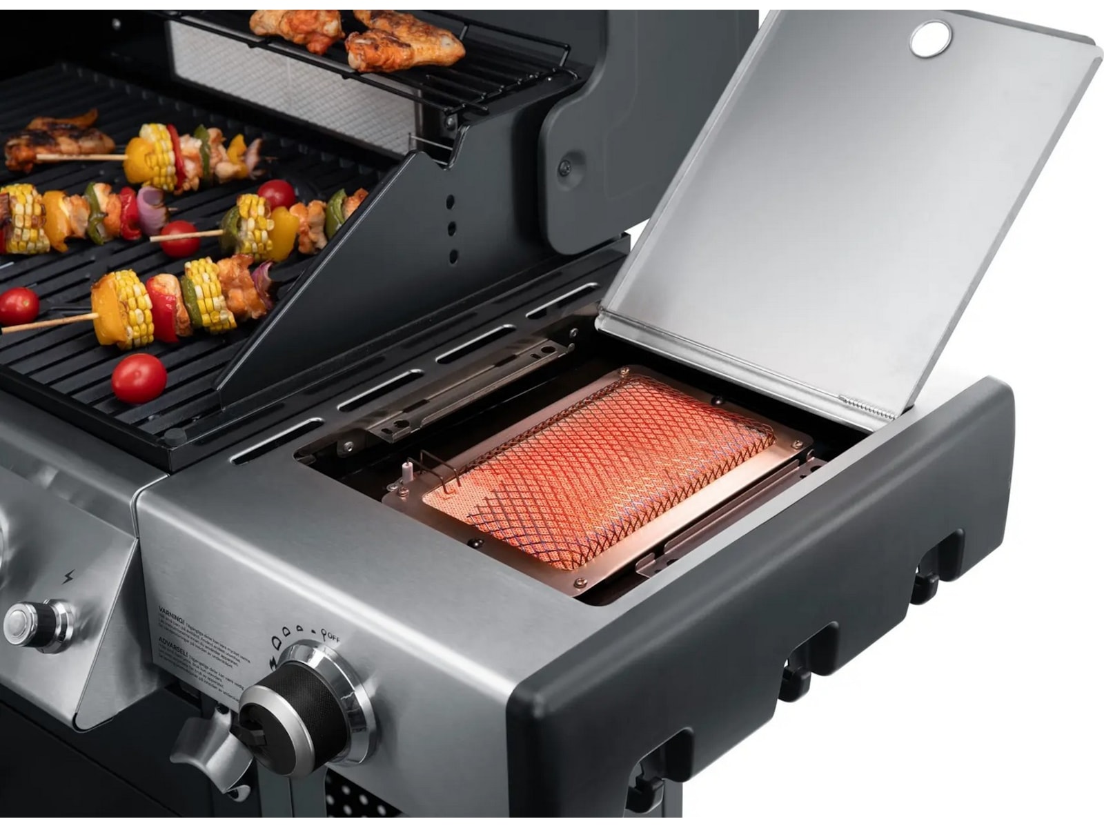 Austin and Barbeque Gassgrill med 6 + 2 brennere og funksjoner Grill