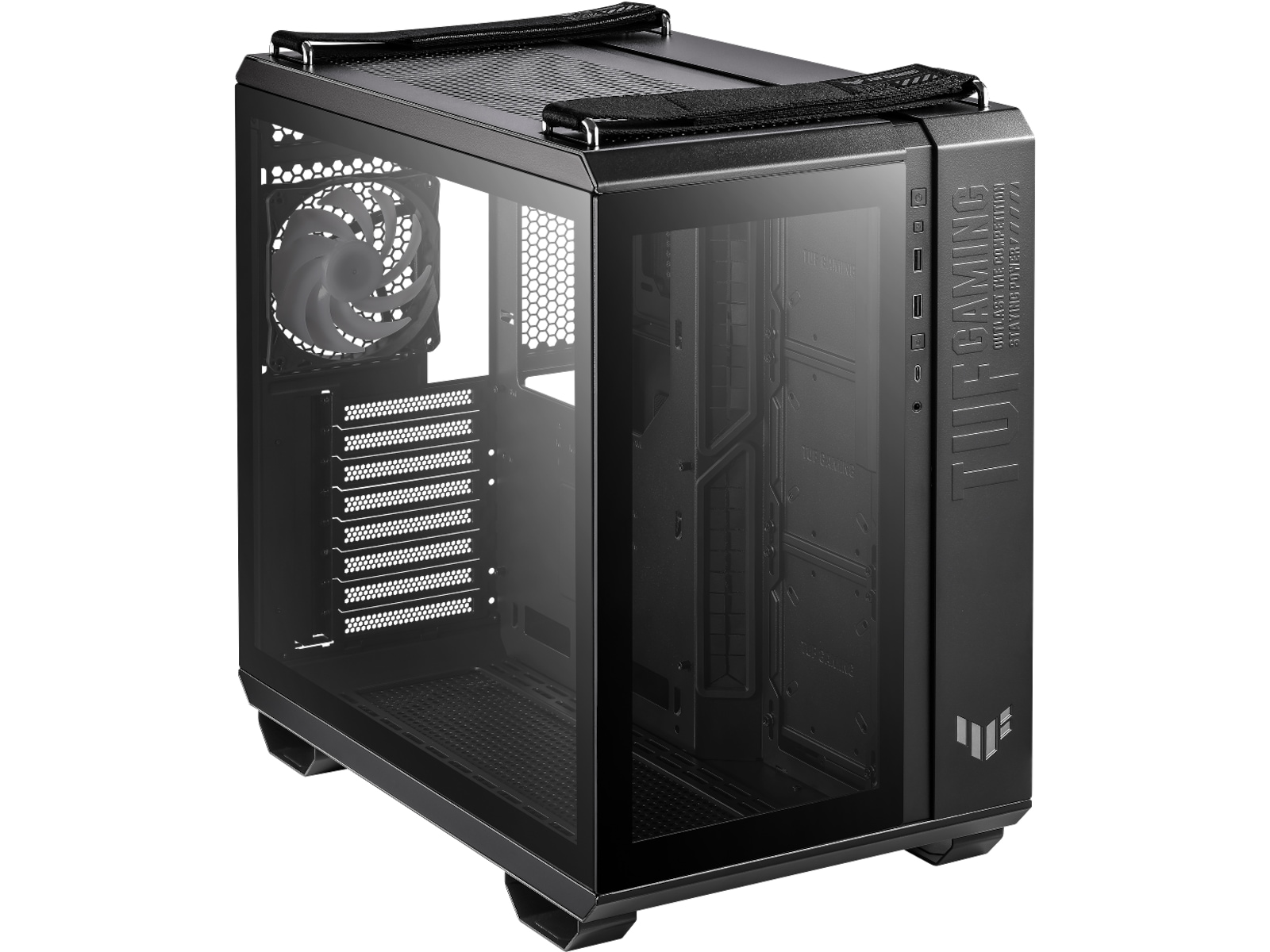 Asus TUF Gaming GT502 Plus TG ARGB Mid Tower (sort) -B-Grade Demo annet i datautstyr