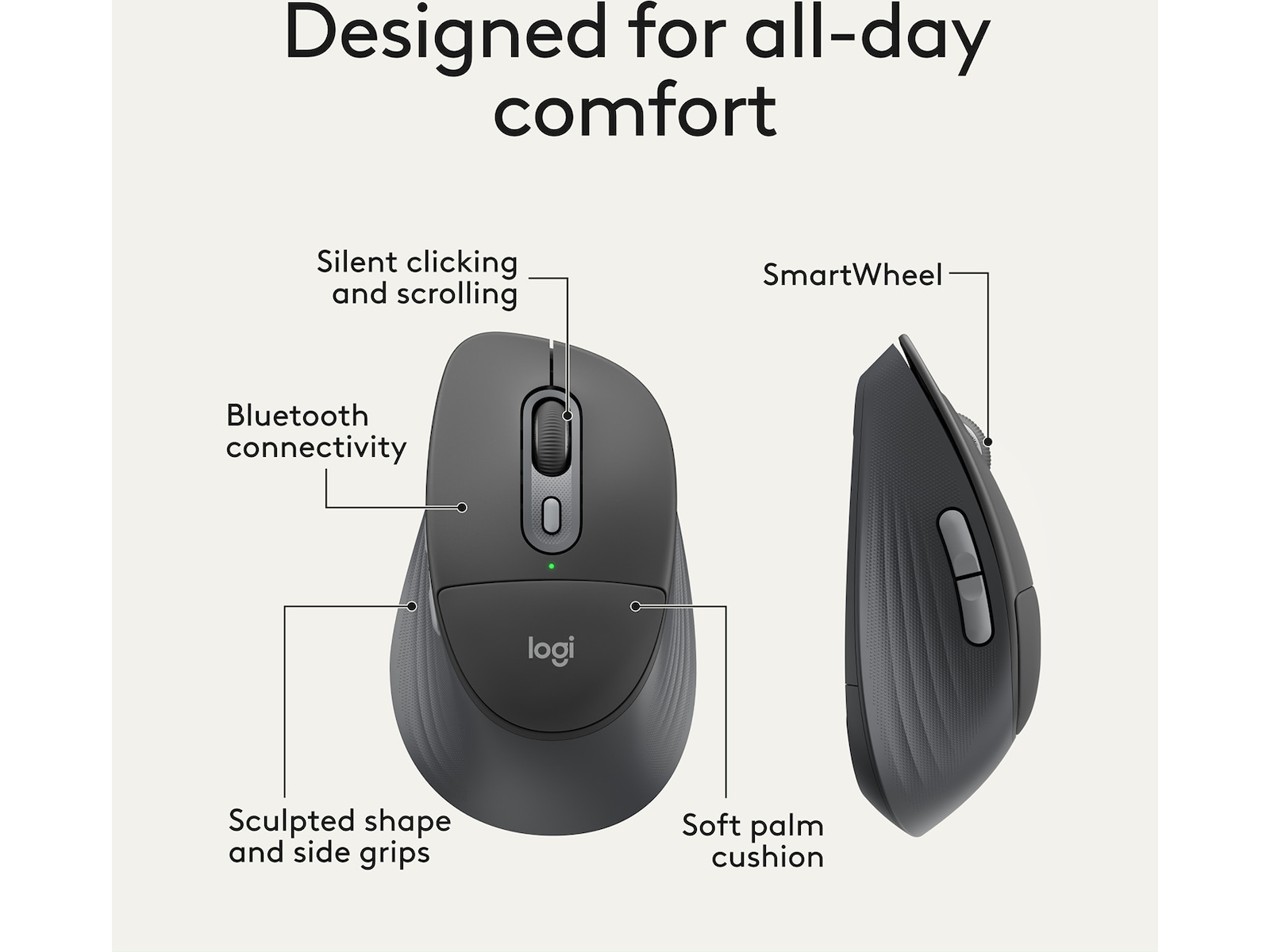 Logitech Signature Comfort M850 L trådløs mus Mus