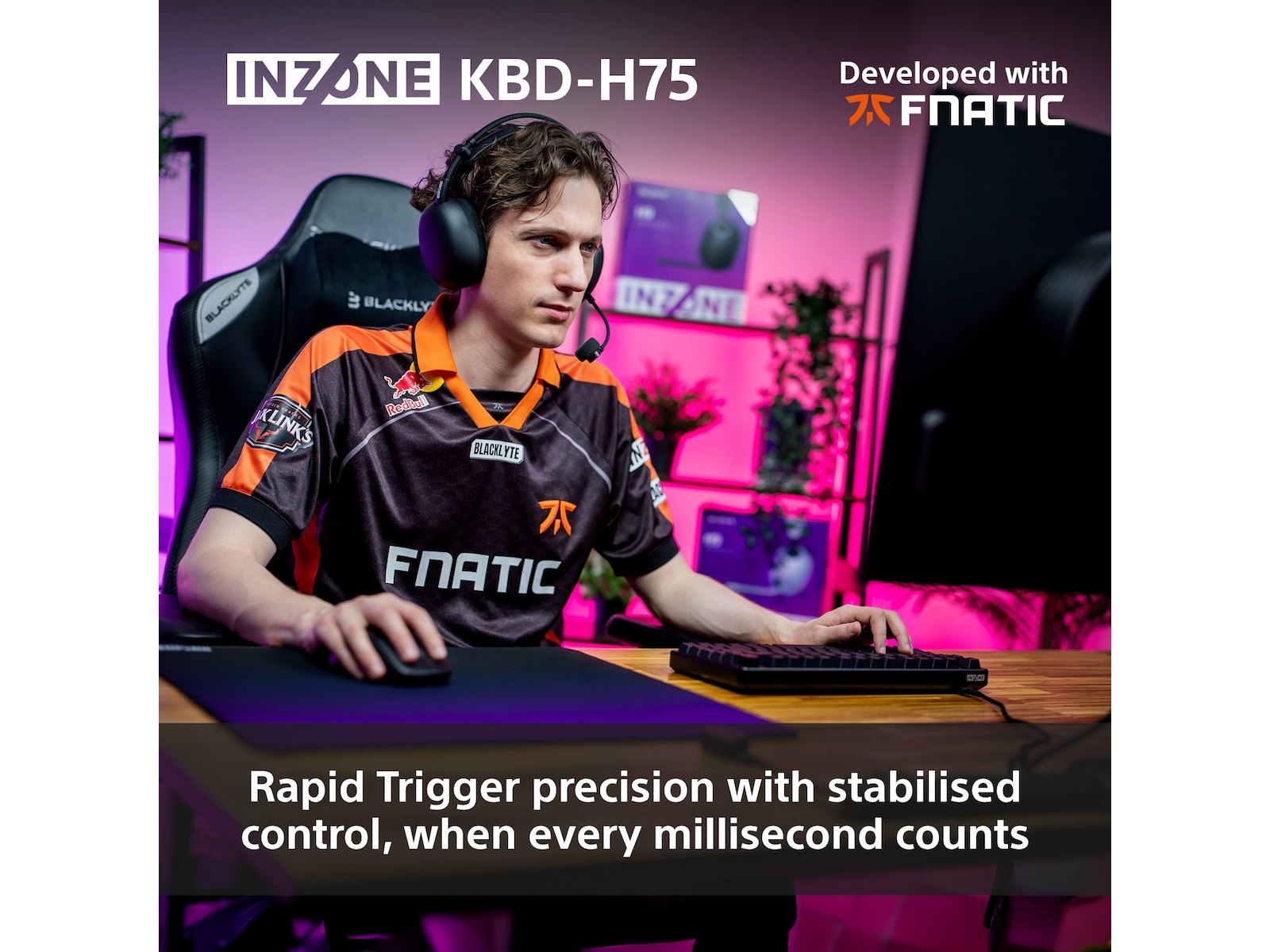 Sony INZONE KBD-H75 Gaming-tastatur 75% TKL (Nordics) Gamingtastatur