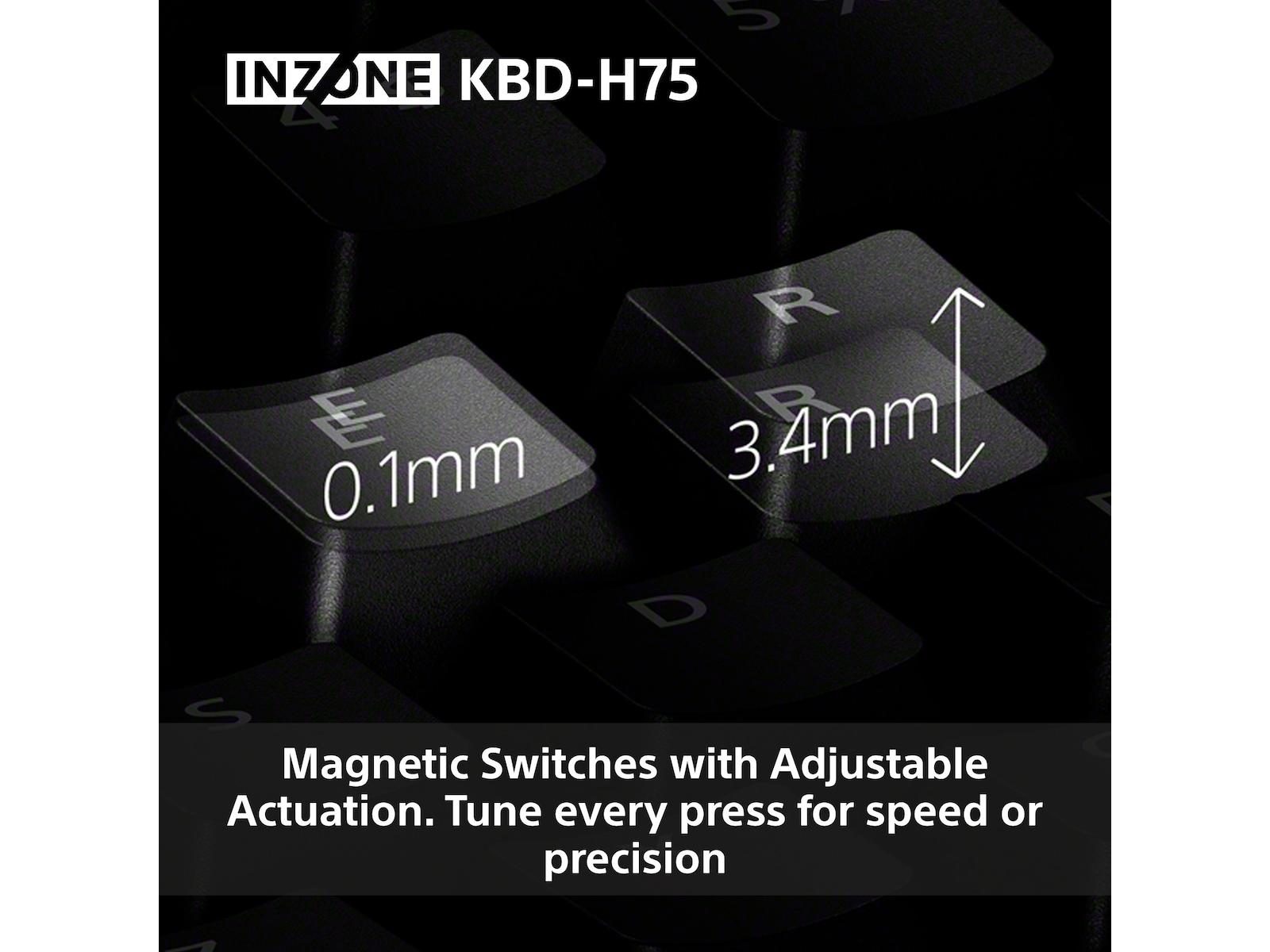 Sony INZONE KBD-H75 Gaming-tastatur 75% TKL (Nordics) Gamingtastatur