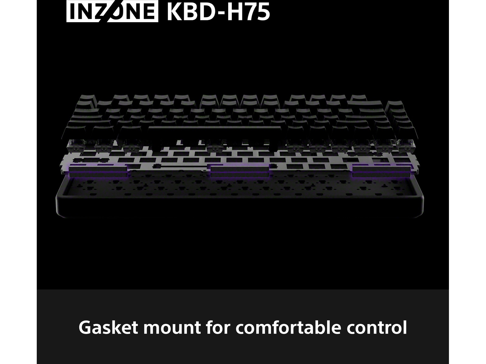 Sony INZONE KBD-H75 Gaming-tastatur 75% TKL (Nordics) Gamingtastatur