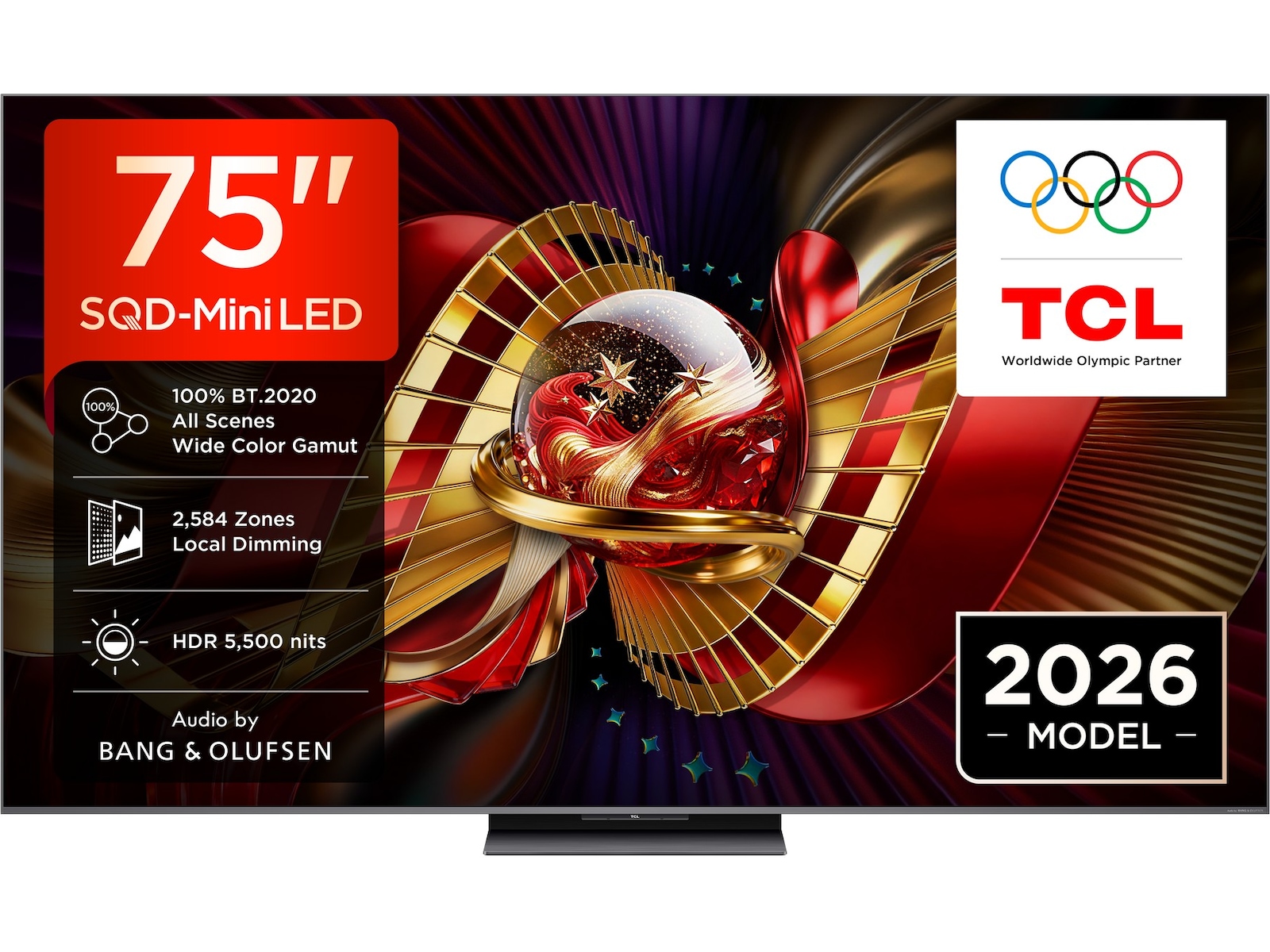 TCL C8L 75” SQD-Mini LED Smart-TV (2026) 70 - 79 tommer TV