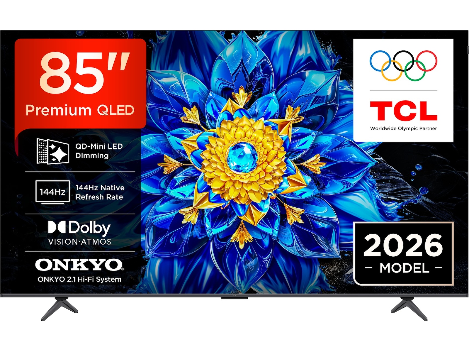 TCL T8D 85” 4K QD-Mini LED Smart-TV (2026) Over 80 tommer TV