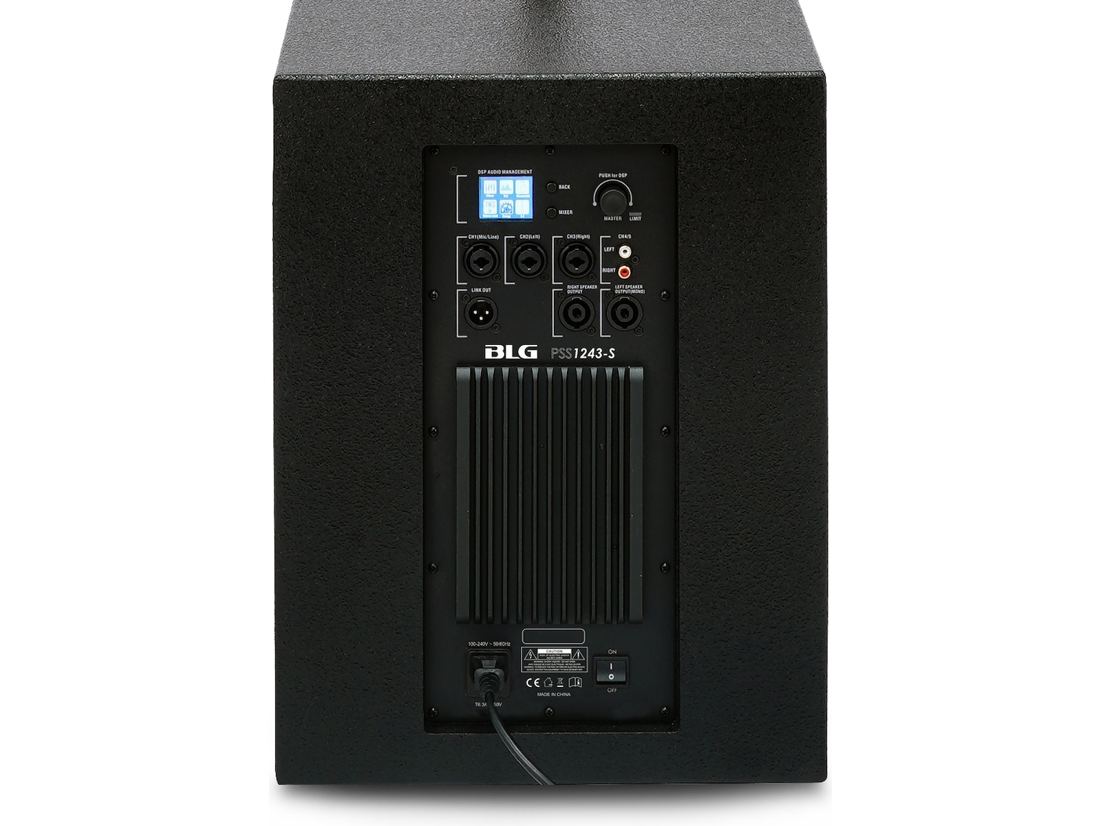 BLG 2-veis aktivt PA-system, 12" sub, Bluetooth 5.3 Høyttalere