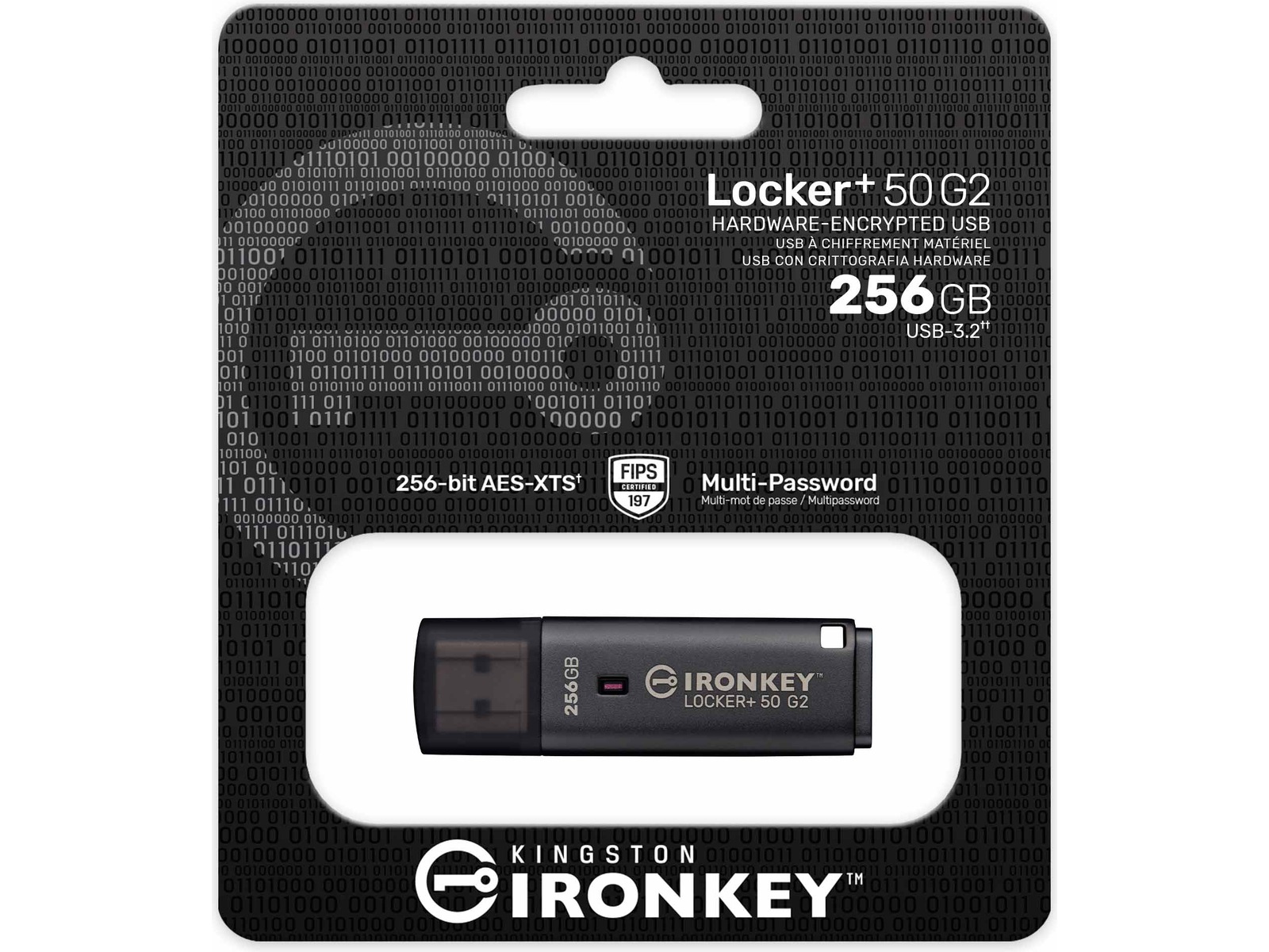 Kingston IronKey Locker+ 50 G2 USB-minnepenn 256 GB Minnepenn / USB