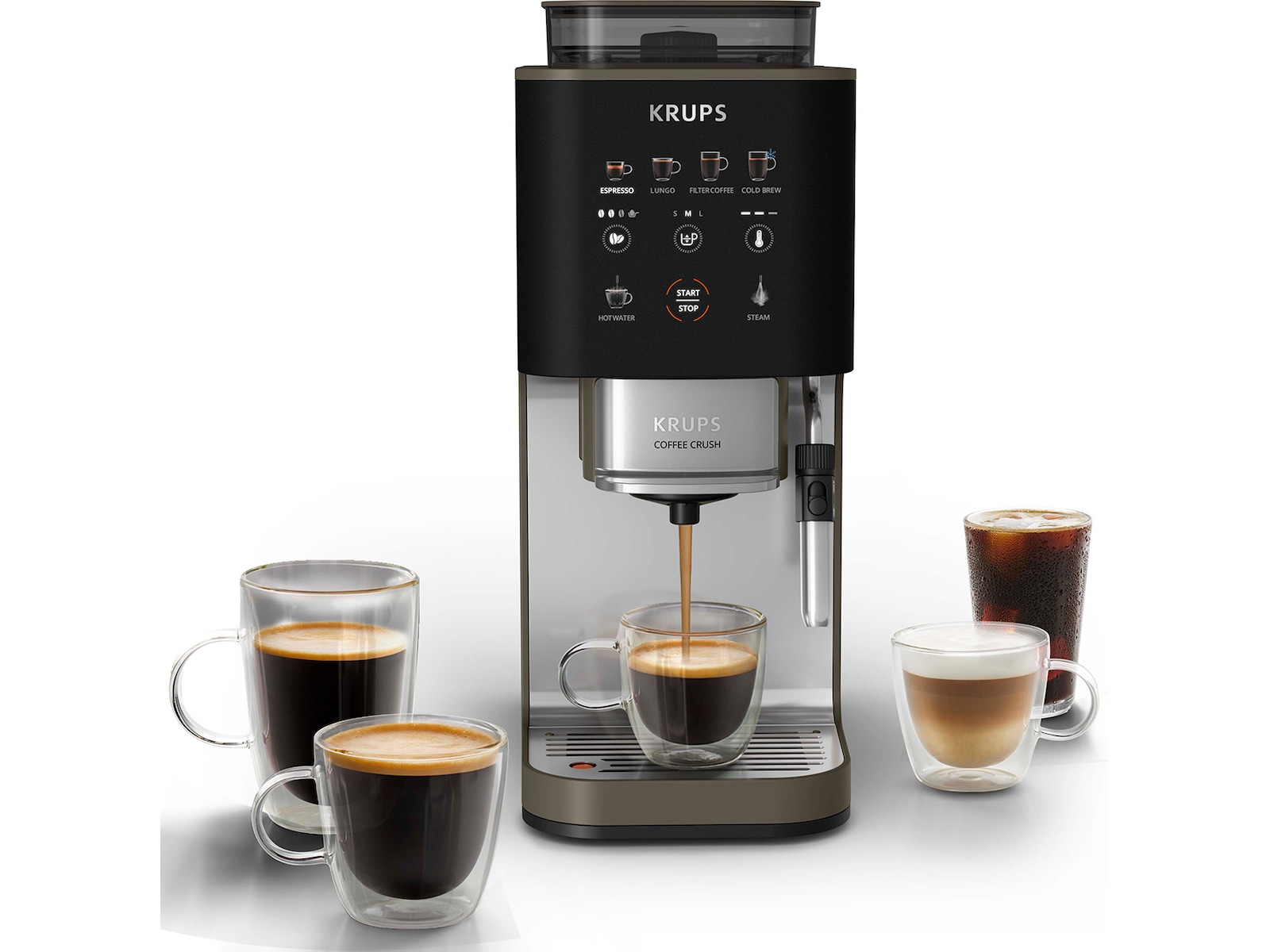 Krups Coffee Crush Experience automatisk espressomaskin 1,8 l SA403BE0 Espressomaskiner