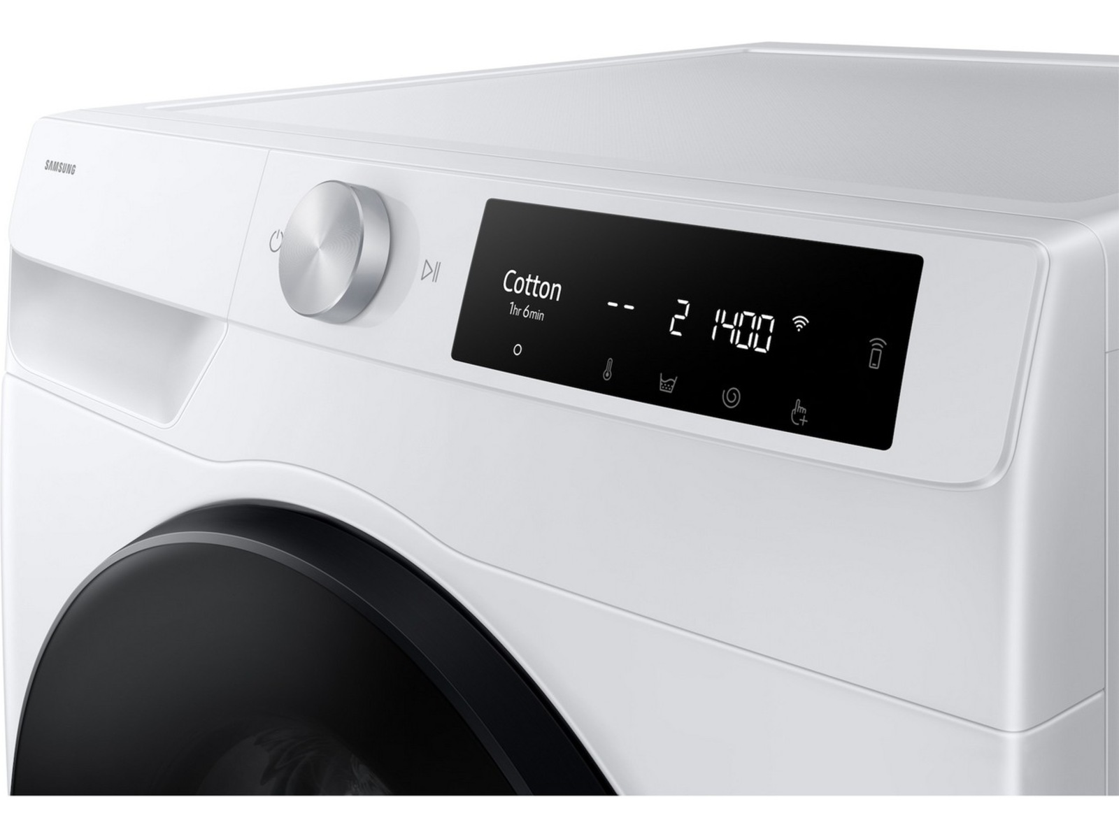 Samsung WD90DG6B85BEU3 Vask/tørk AI Wash 9 kg (hvit) Kombinert vaskemaskin og tørketrommel
