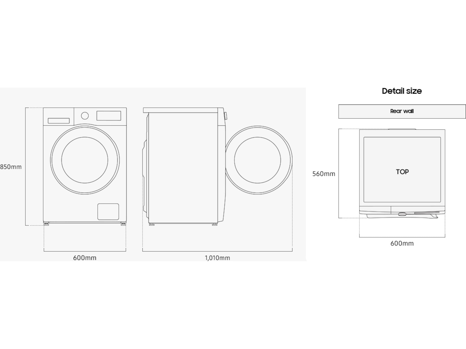 Samsung vaskemaskin AI Ecobubble 9kg WW90DG5G34ABEE Vaskemaskin