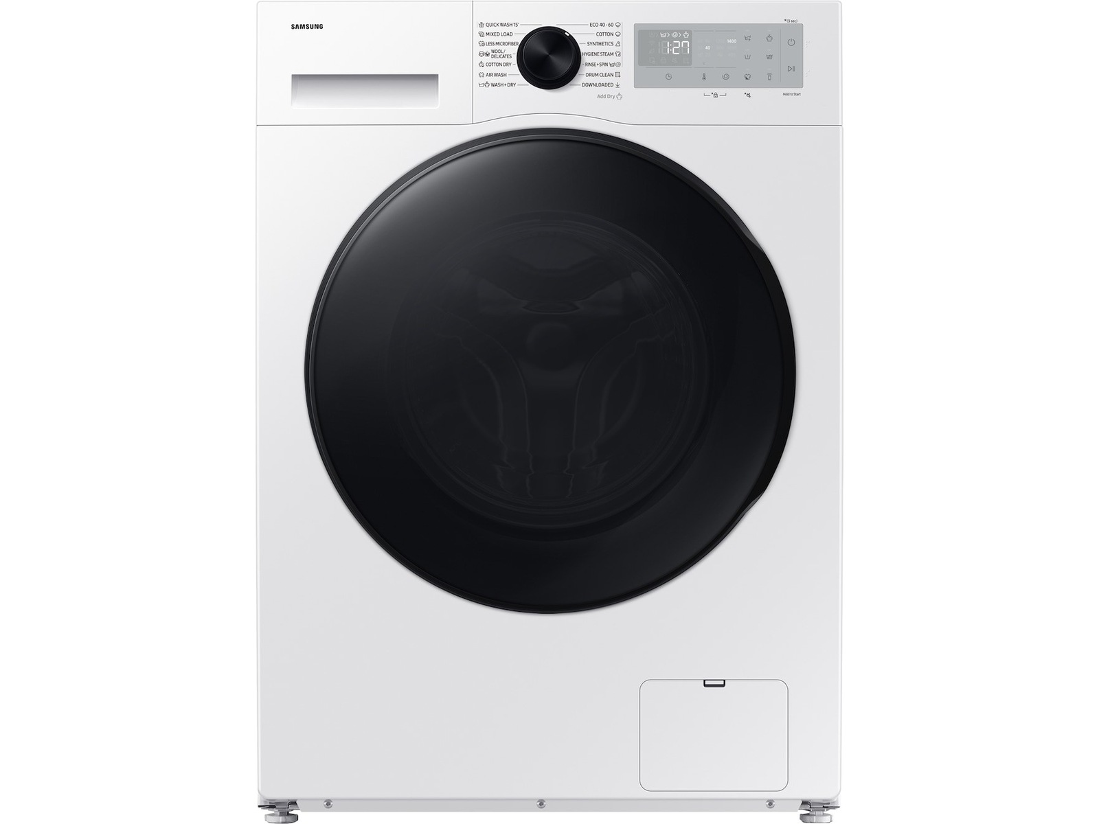 Samsung WD90DG5B15BHEE vask/tørk AI Dry+ 9/6 kg (hvit) Kombinert vaskemaskin og tørketrommel