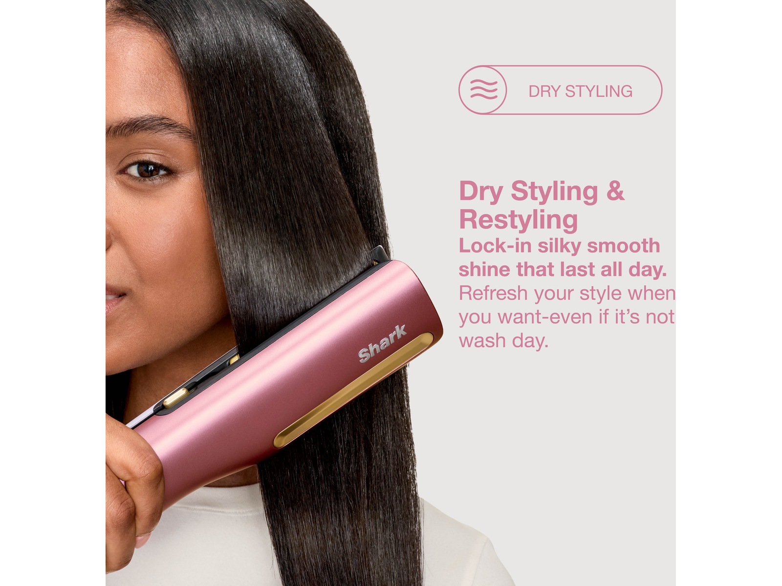 Shark Silki Pro Straight Pink HT401EUPK rettetang Hårpleie & styling