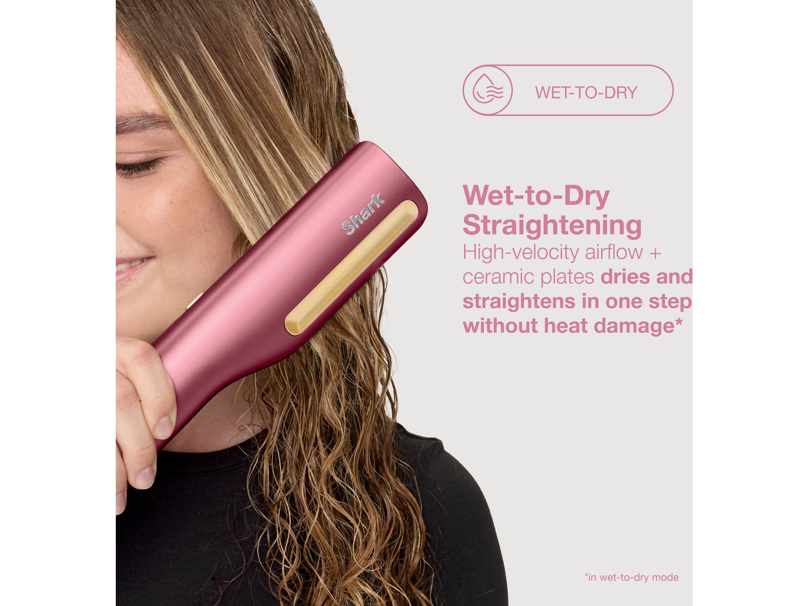 Shark Silki Pro Straight Pink HT401EUPK rettetang Hårpleie & styling
